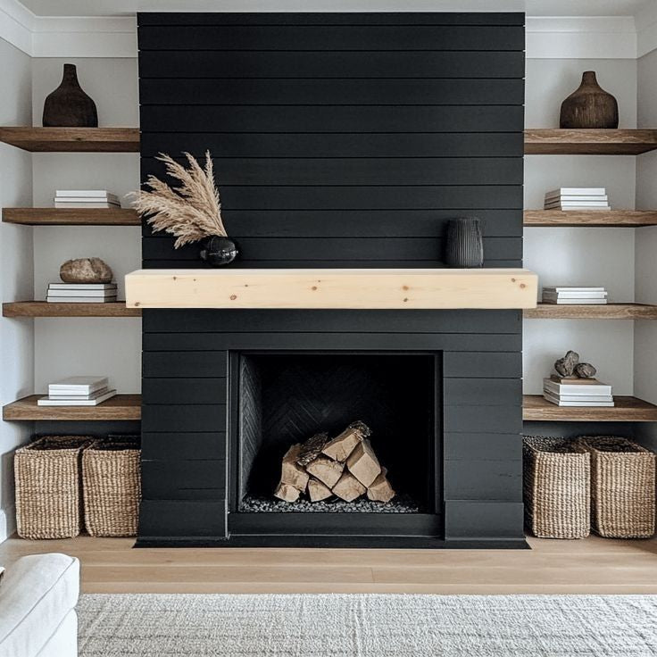 8" Deep x 6" Thick x 72" Long Hollow Mantel Kit