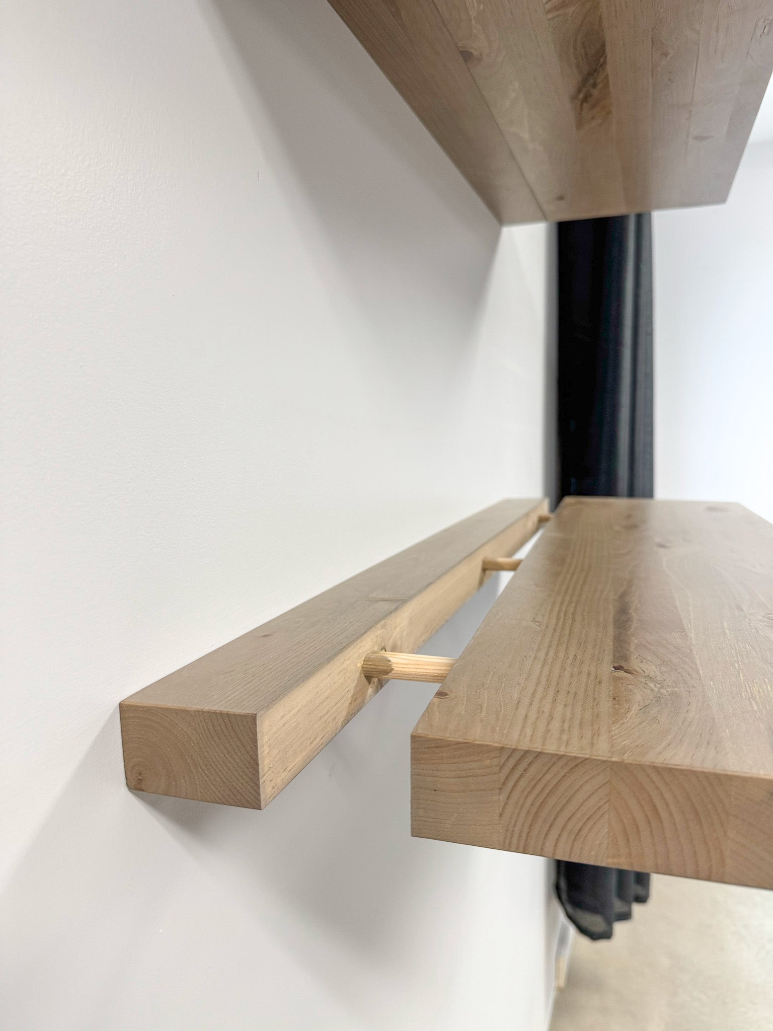 1 3/8" Modern Finished Floating Shelf Kit