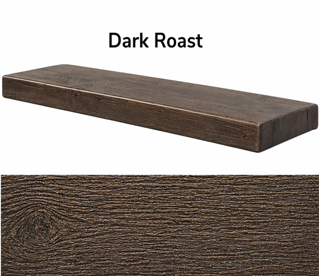 Rustic Floating Shelf Kit - 8” Deep
