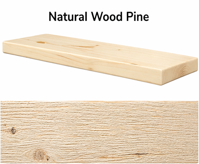 Rustic Floating Shelf Kit - 8” Deep