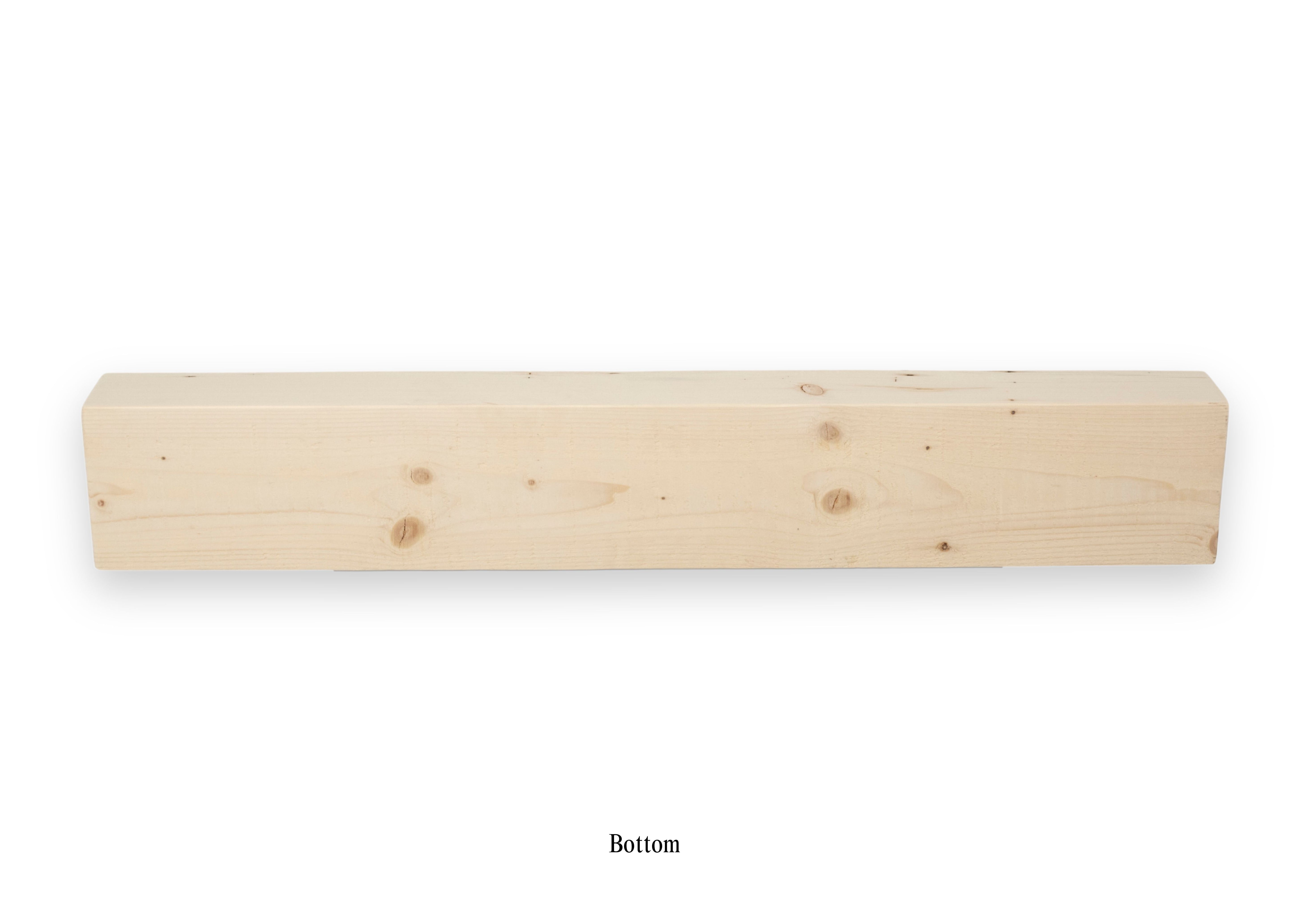 6" x 3.375" x 39.5" Solid Mantel