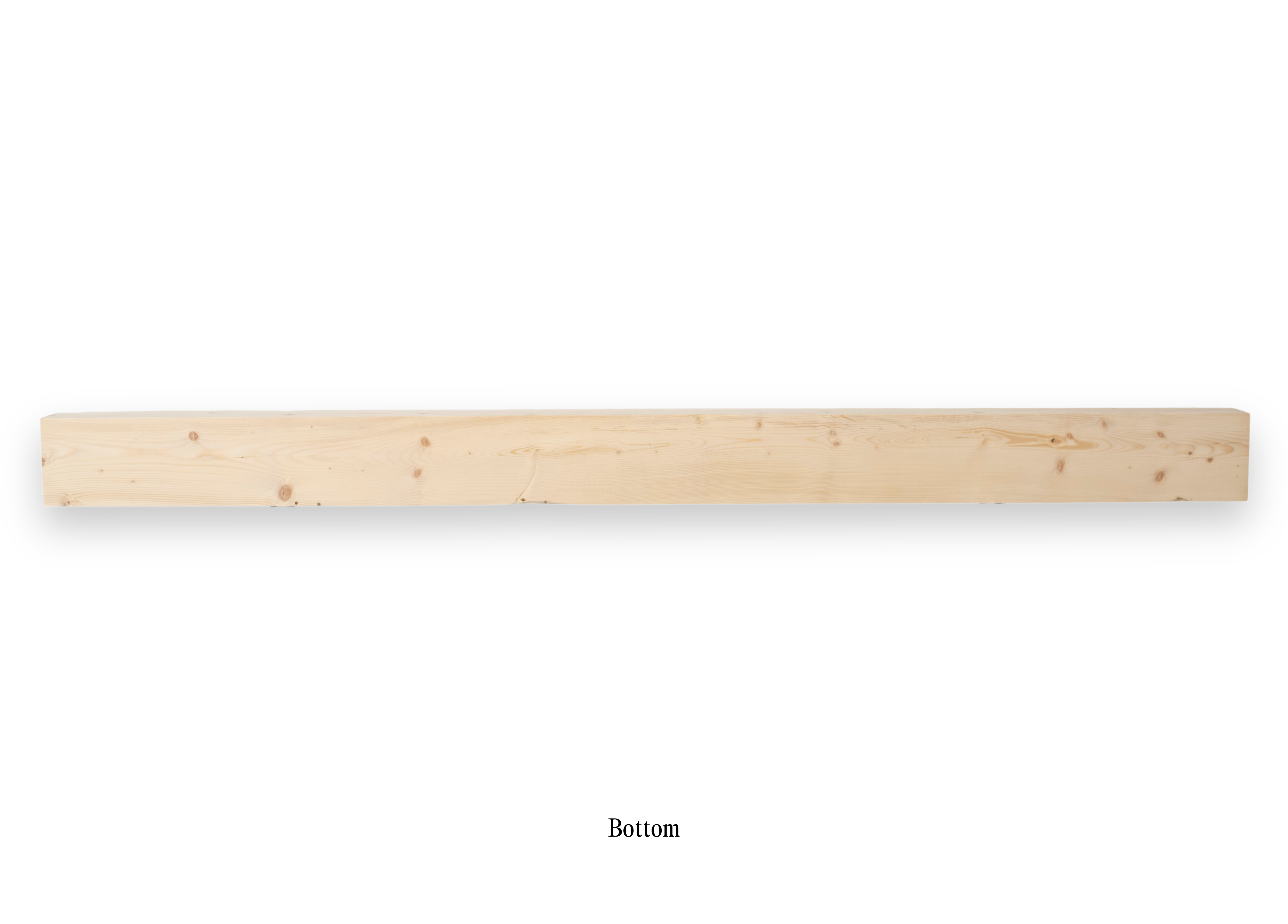 6" x 4" x 80.5" Solid Mantel