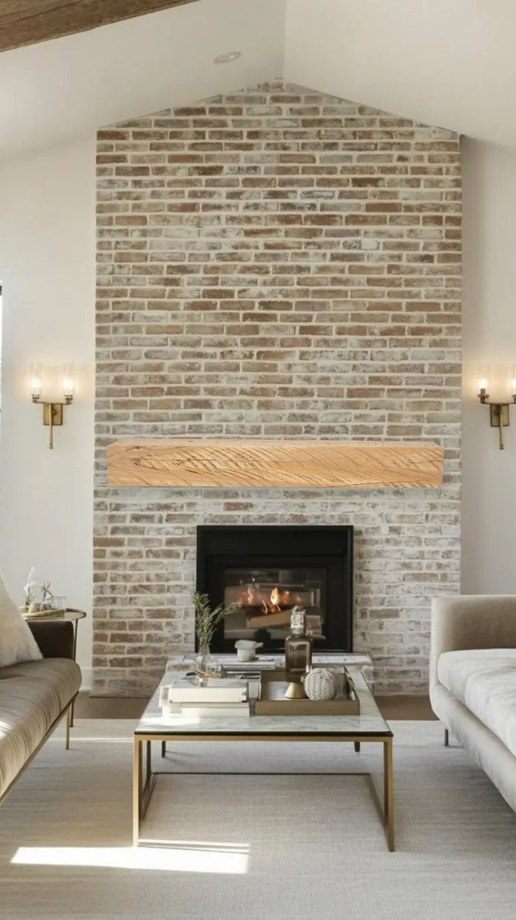 6.75" x 5.75" x 48" Solid Mantel