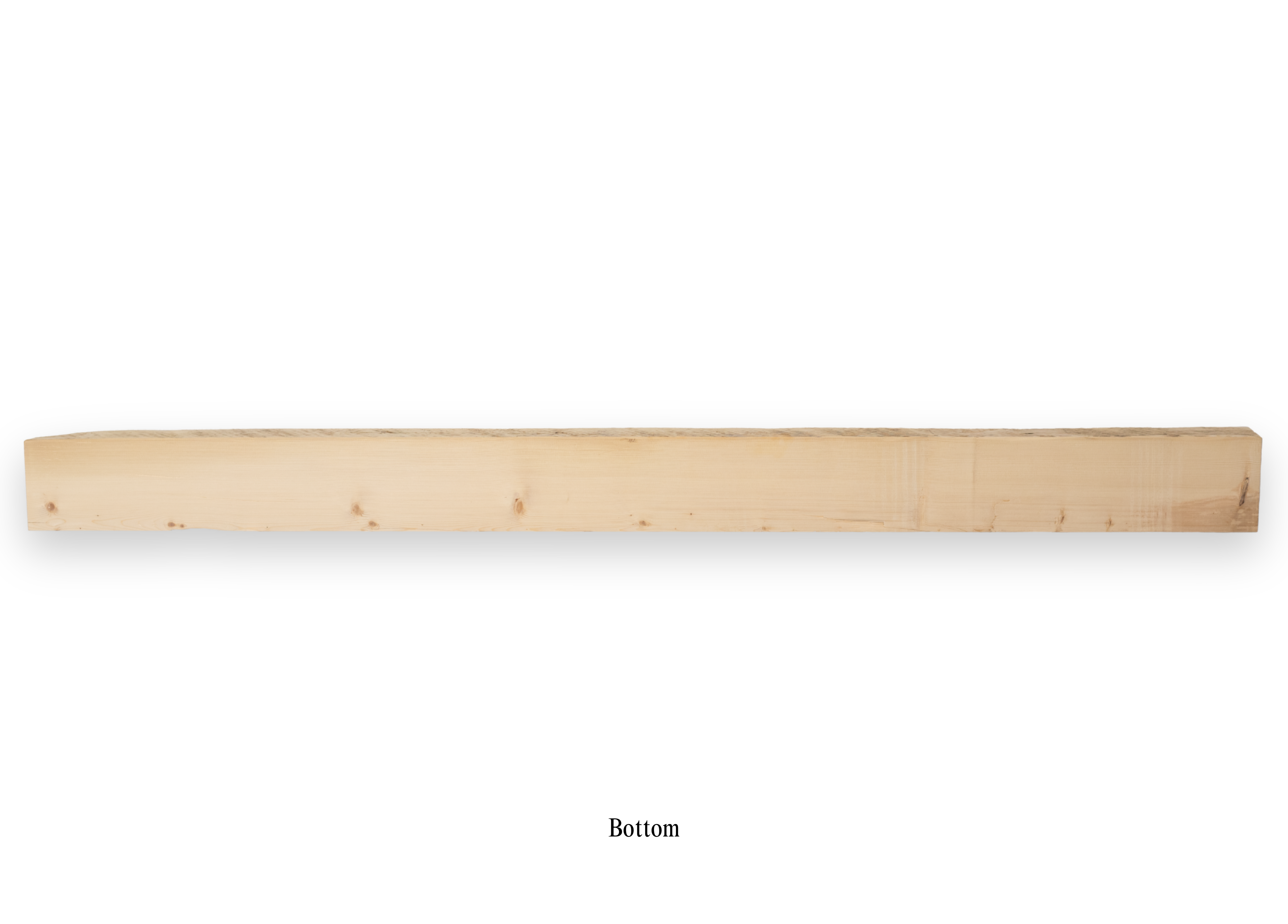 6" x 3.75" x 75" Solid Mantel