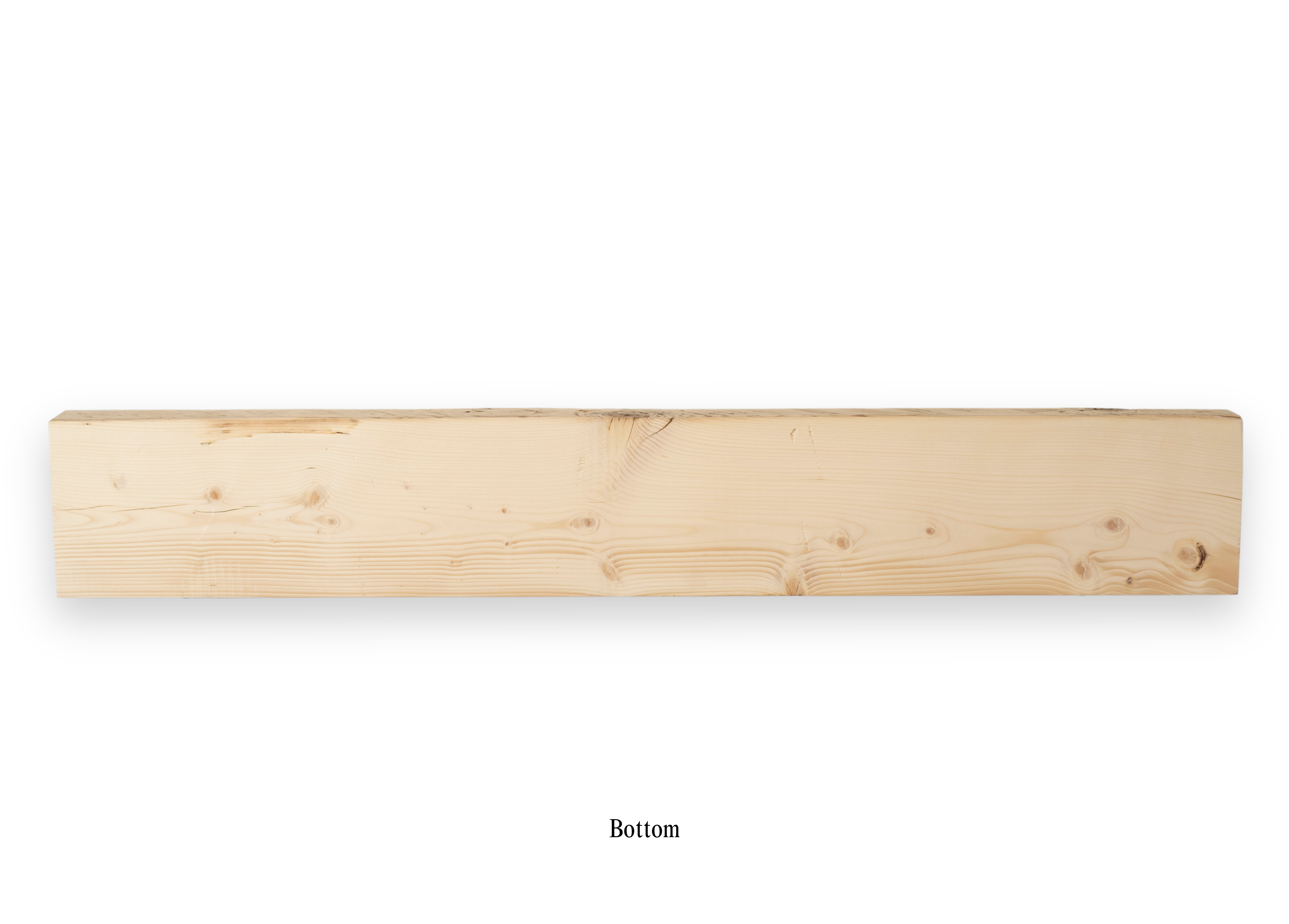 9.75" x 3.75" x 63.5" Solid Mantel