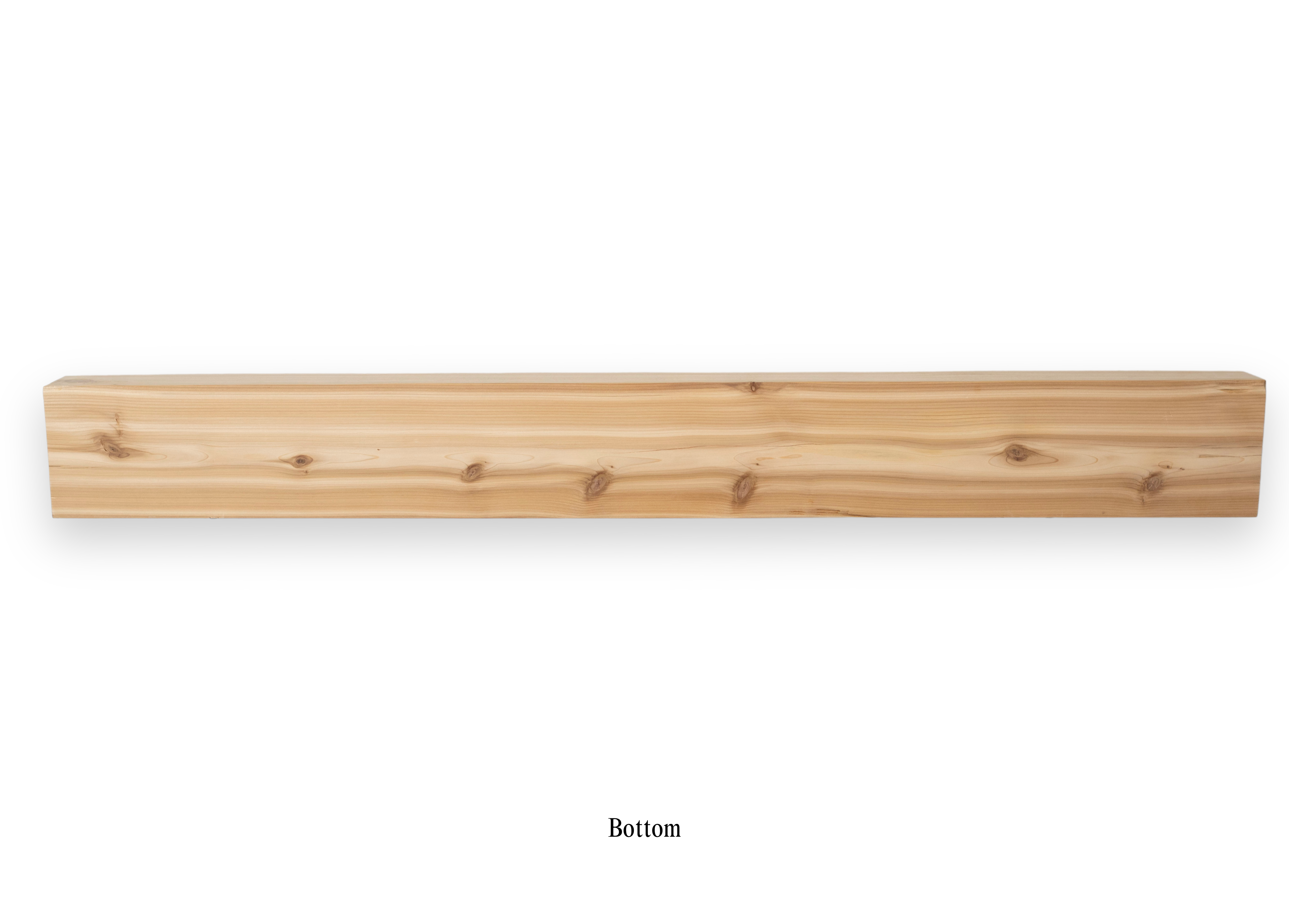 8" x 6.125" x 69.75" Solid Mantel