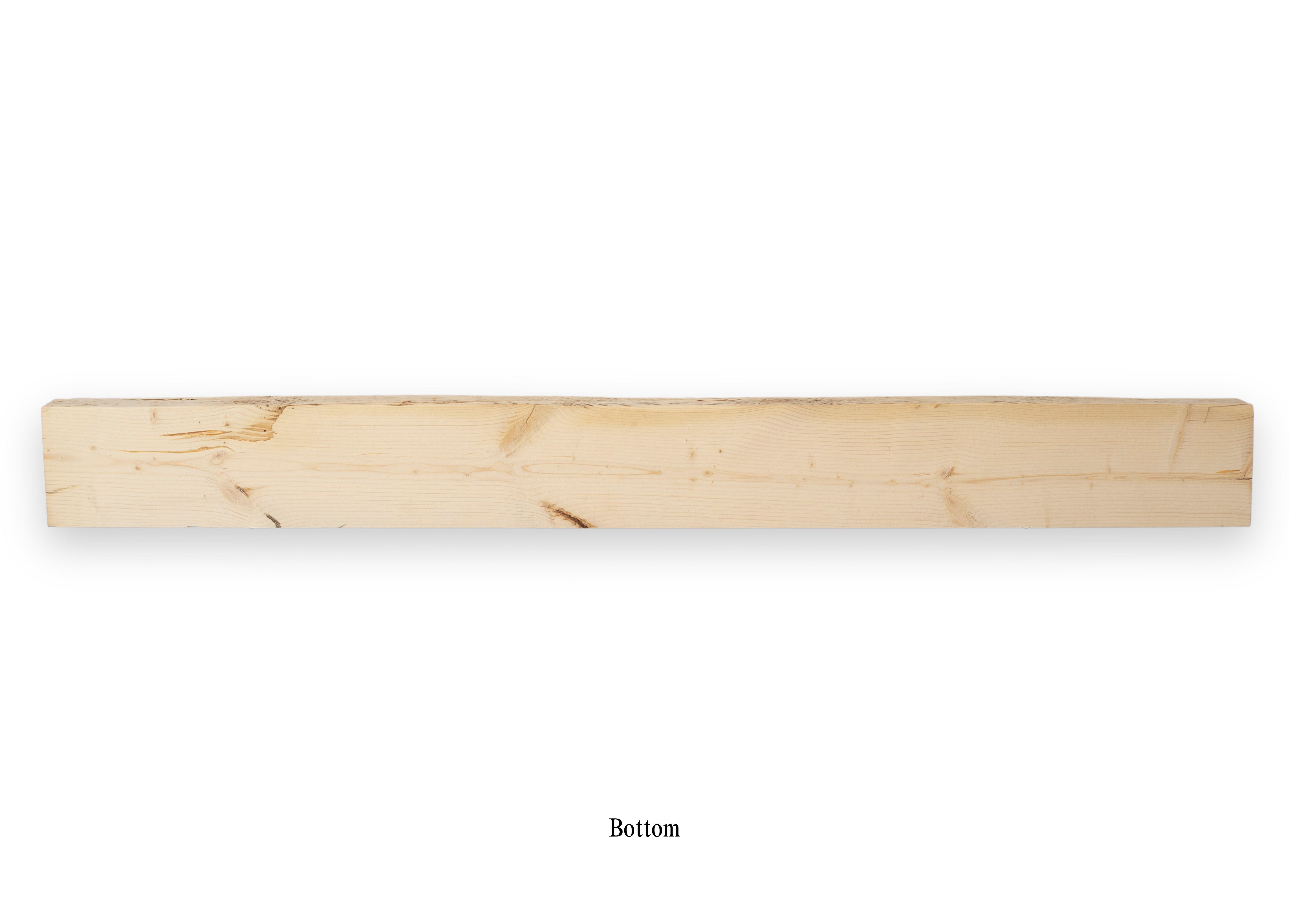 7.75" x 4" x 77" Solid Mantel