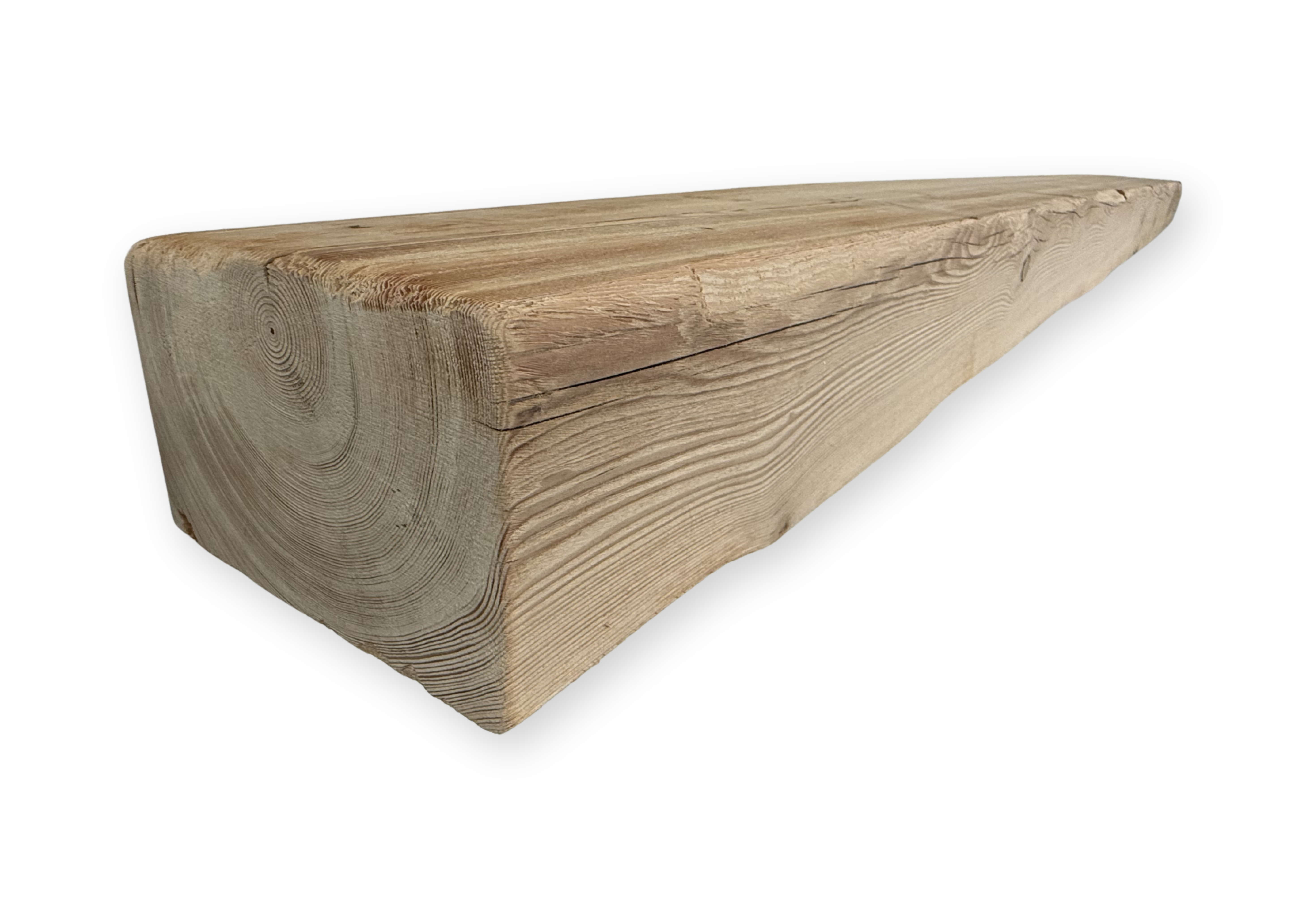 Reclaimed Solid Wood Mantel - 7.75” x 5” x 101.25” - SM119