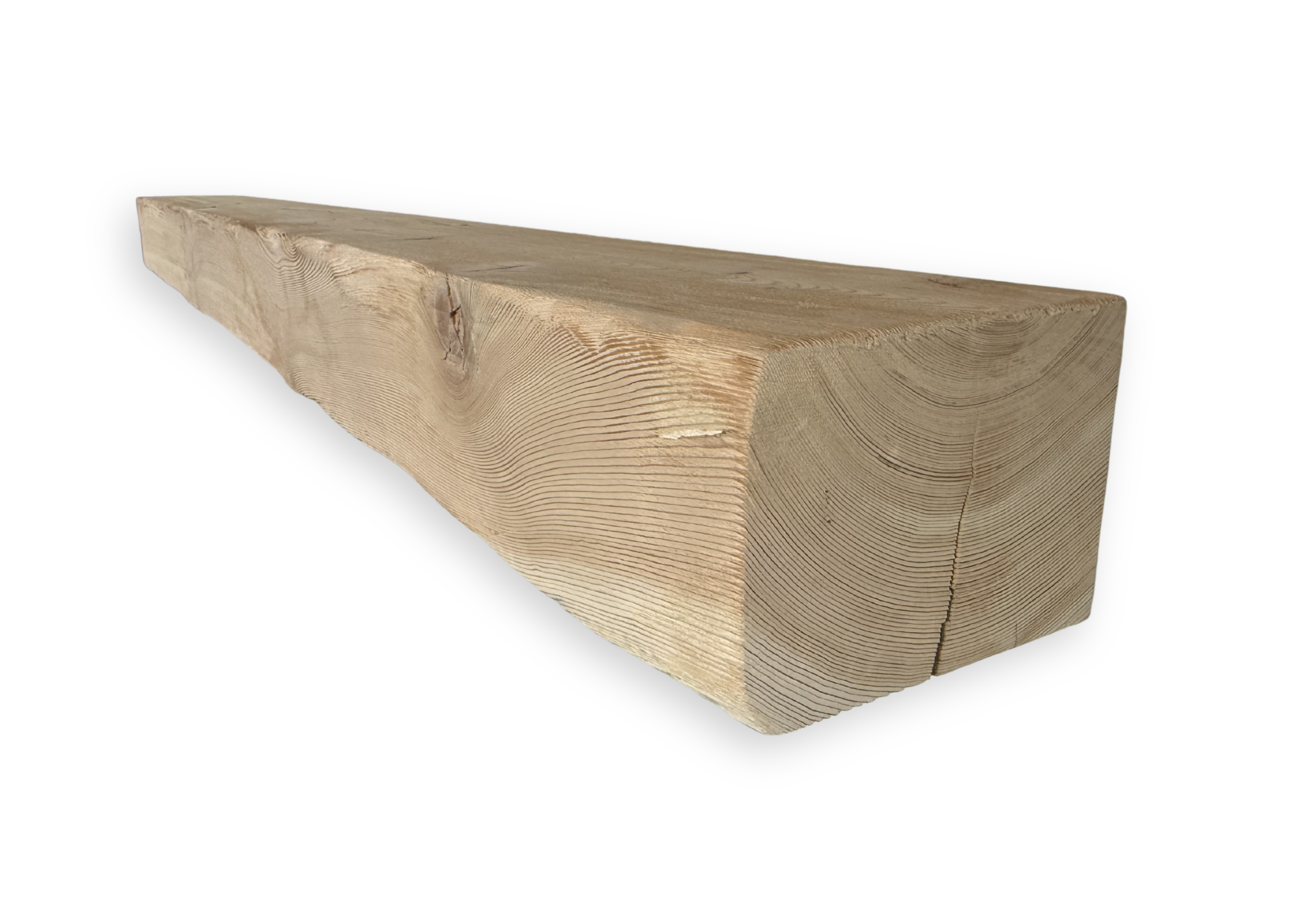 Reclaimed Solid Wood Mantel - 7” x 5.25” x 71.25”