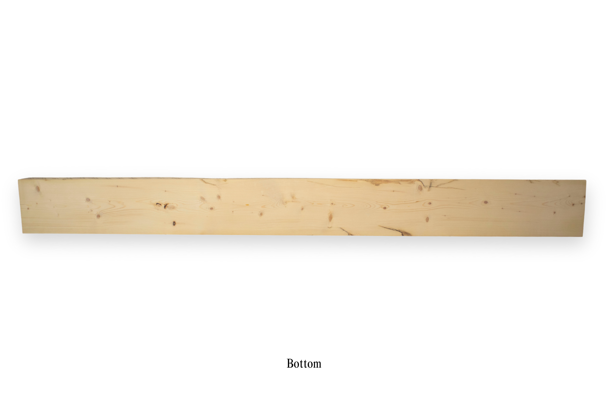 9.5" x 4.5" x 96.75" Solid Mantel