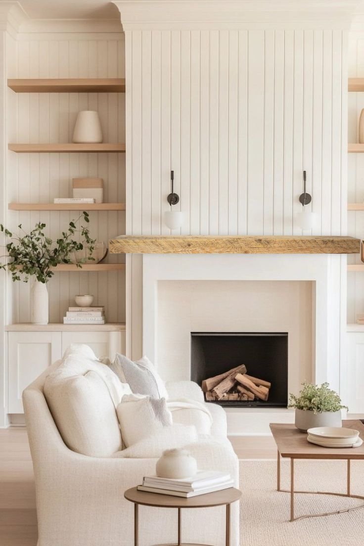 9.75" x 4.75" x 83.25" Solid Mantel