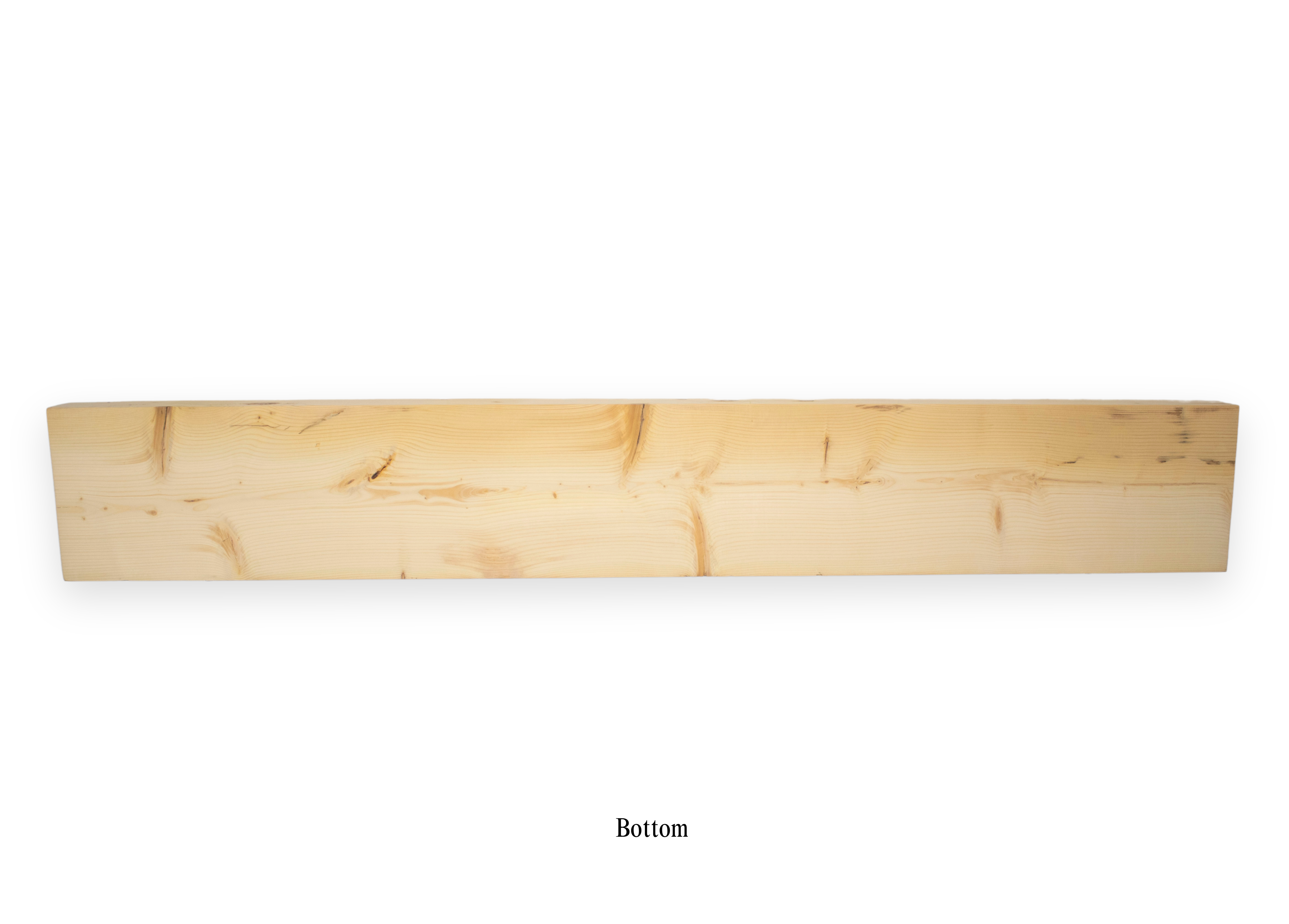 9.5" x 3.75" x 63.75" Solid Mantel