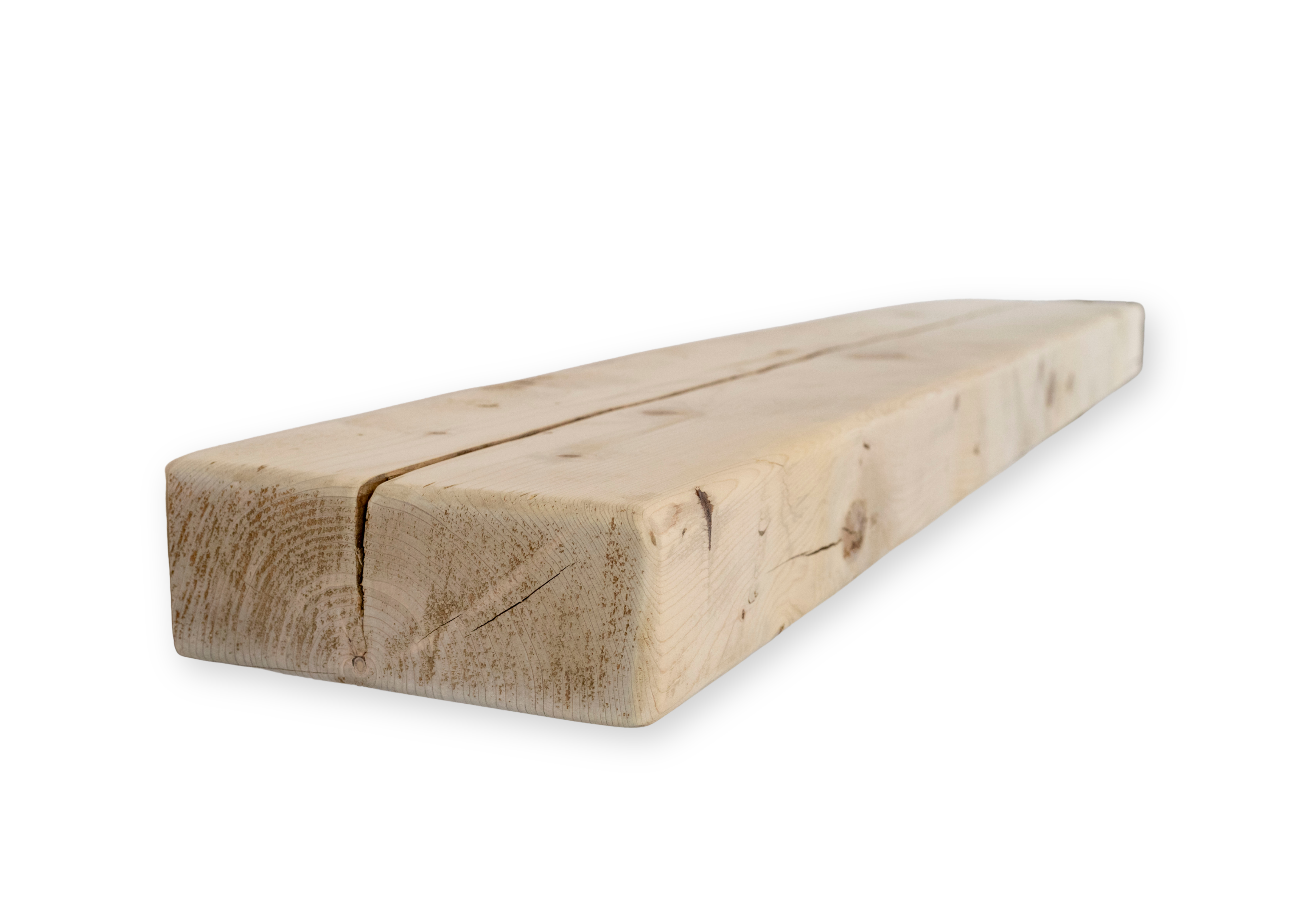 Reclaimed Solid Wood Mantel - 9.5” x 3.75” x 63.875” - SM128