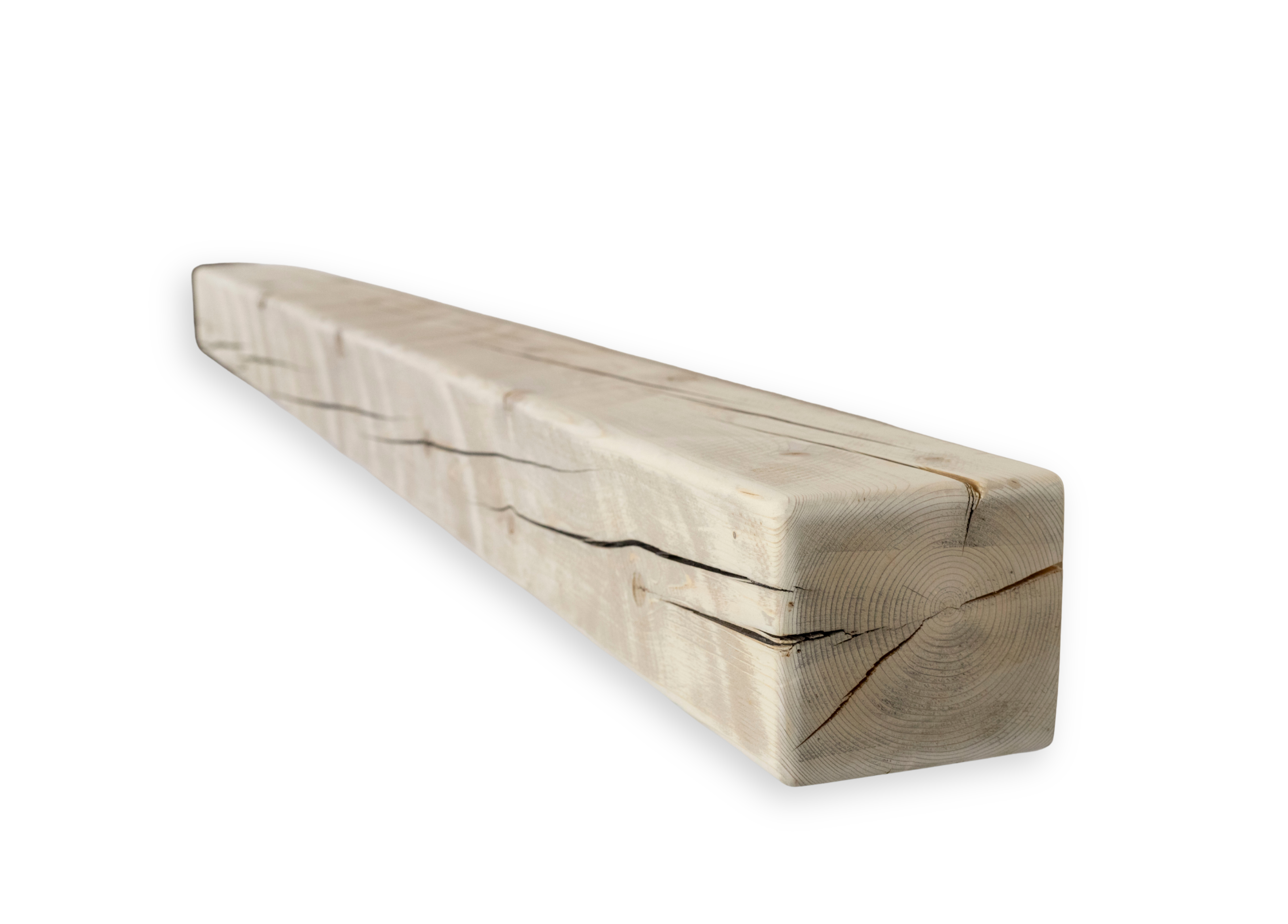 Reclaimed Solid Wood Mantel - 5.75” x 5.5” x 91”