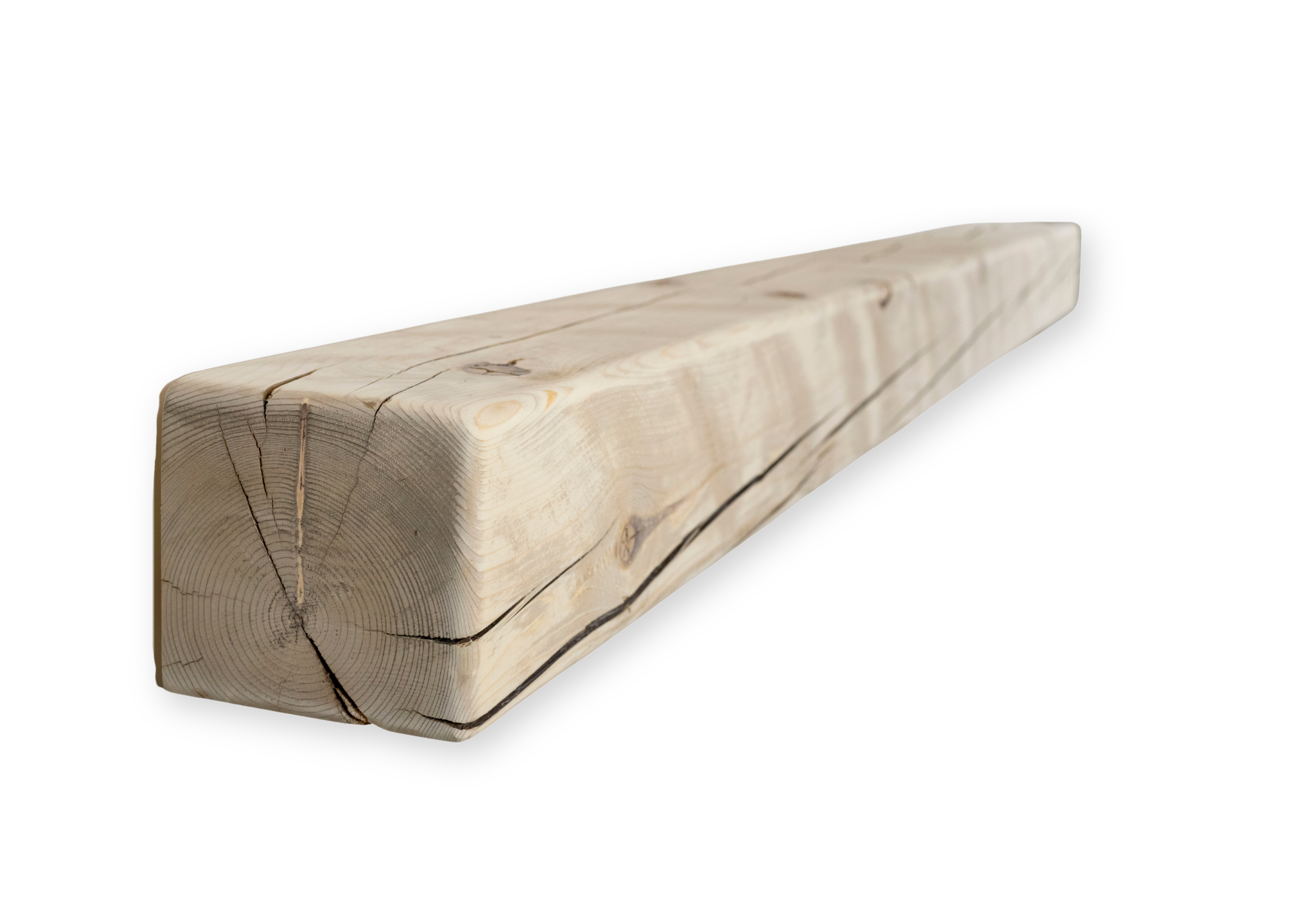 Reclaimed Solid Wood Mantel - 5.75” x 5.5” x 91” - SM137