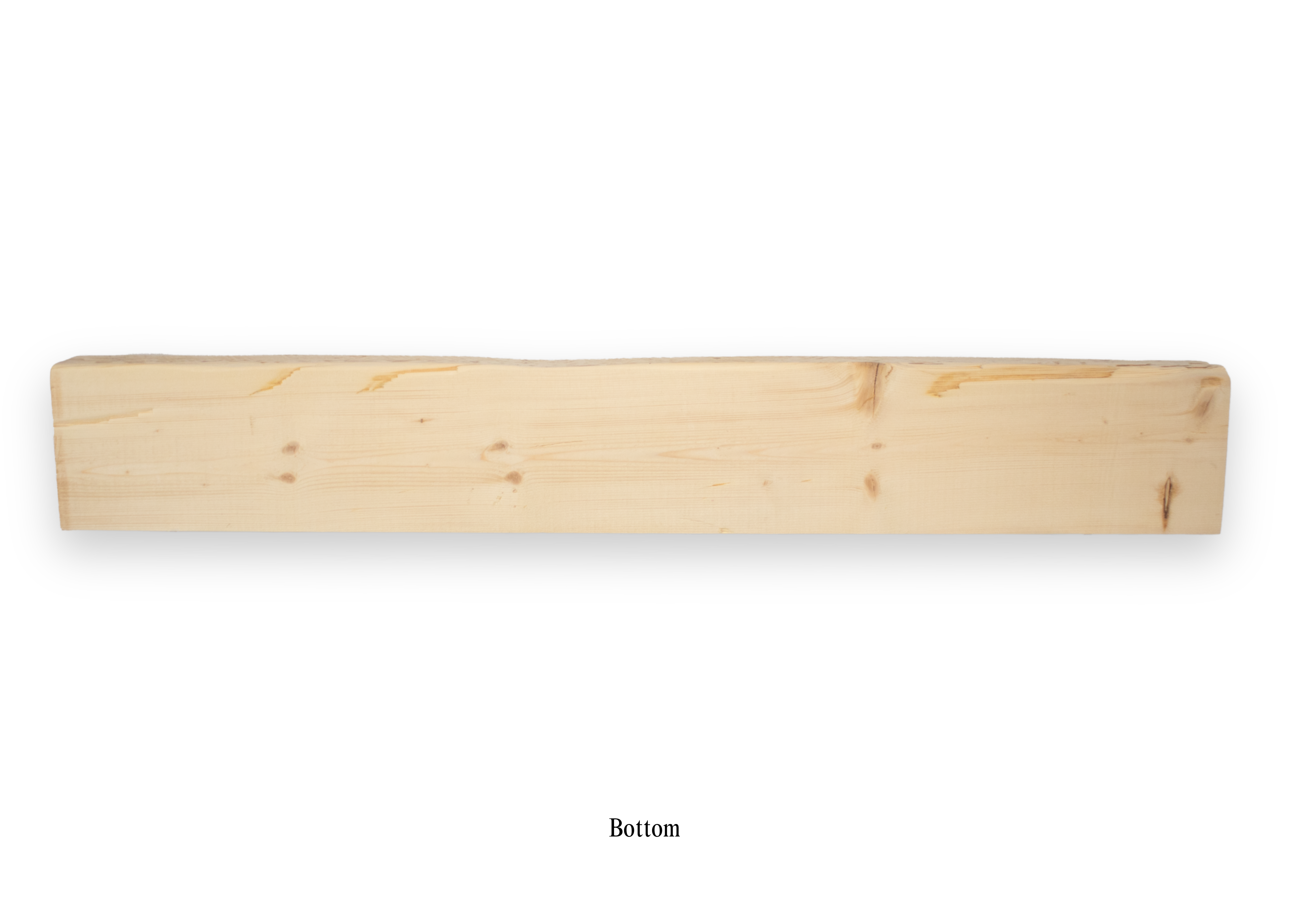 9" x 5.5" x 61.25" Solid Mantel