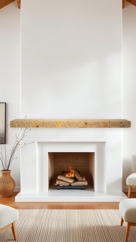8.75" x 4" x 75.25" Solid Mantel