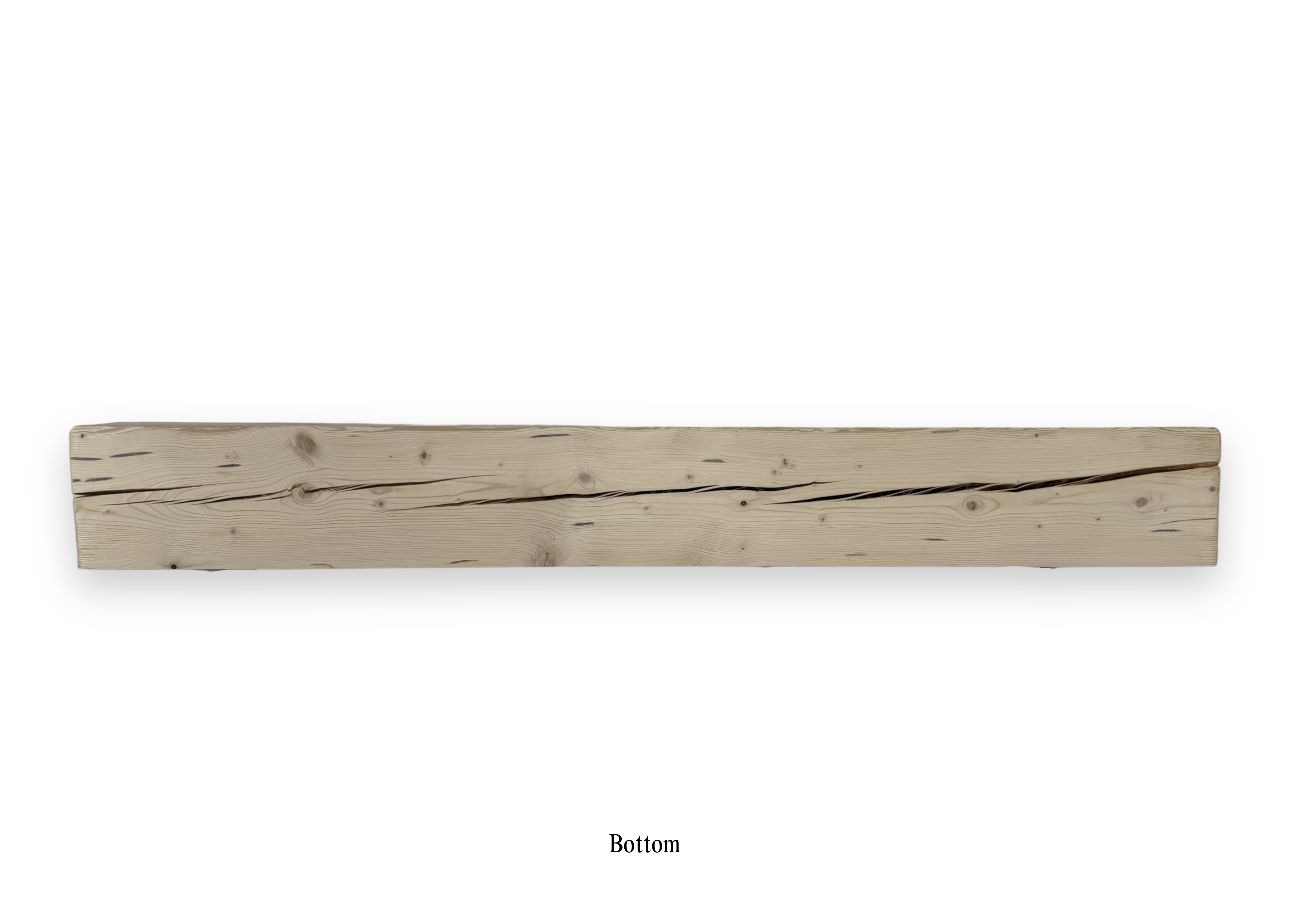 Reclaimed Barnwood Solid Mantel – 8” x 6” x 64” – SM140