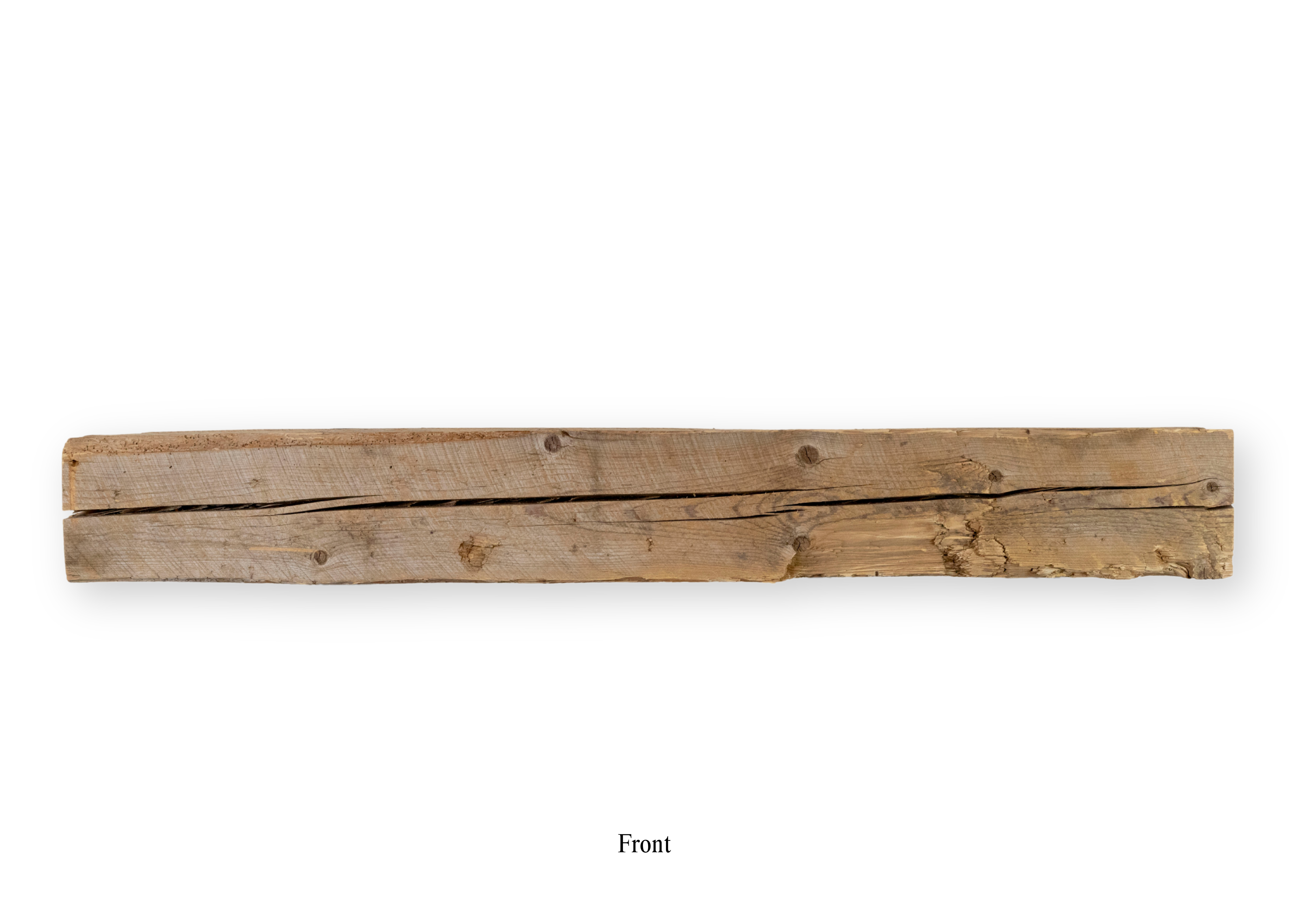 9.75" D x 9.5" H x 77.25" L Solid Mantel