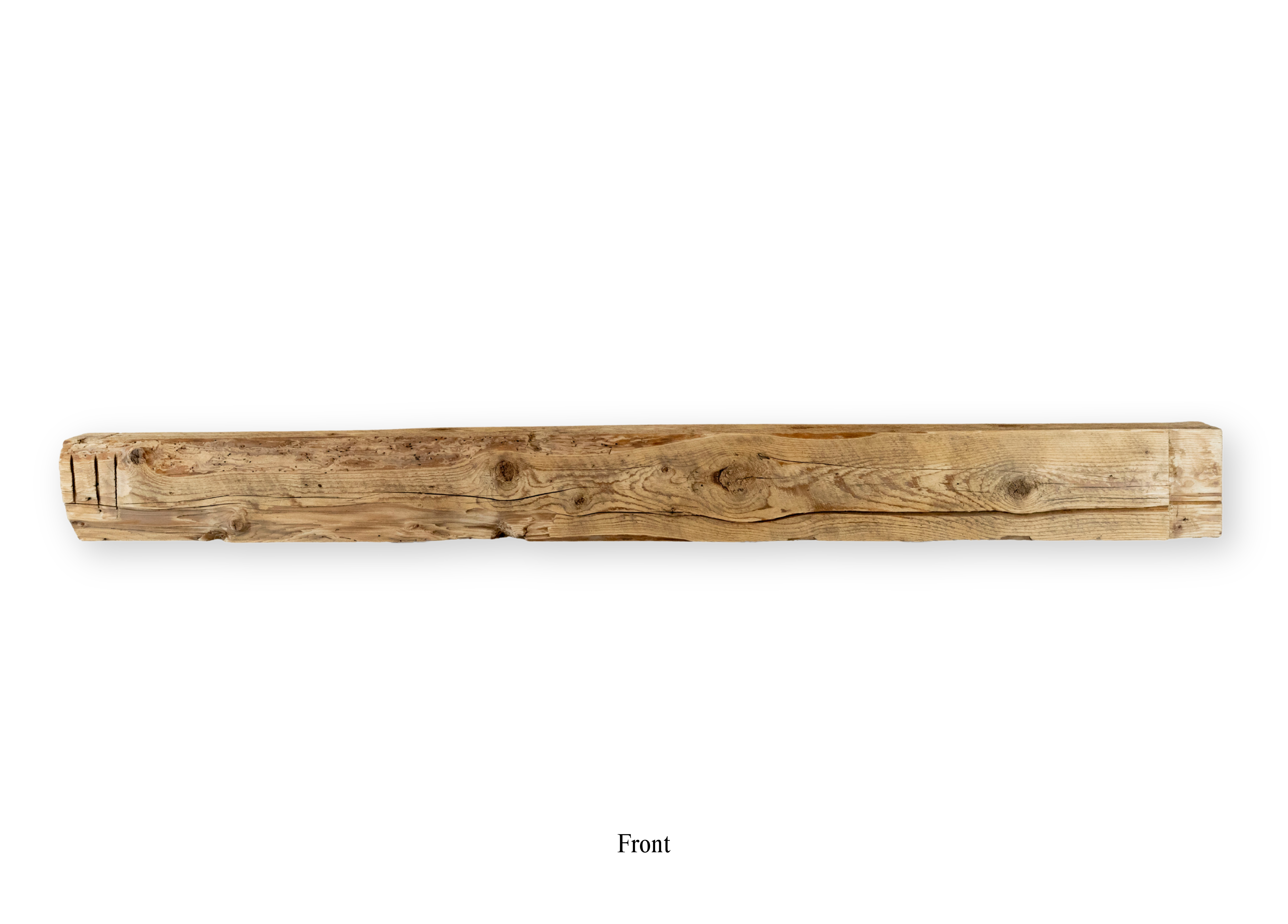 11" D x 9.875" H x 101.125" L Solid Mantel