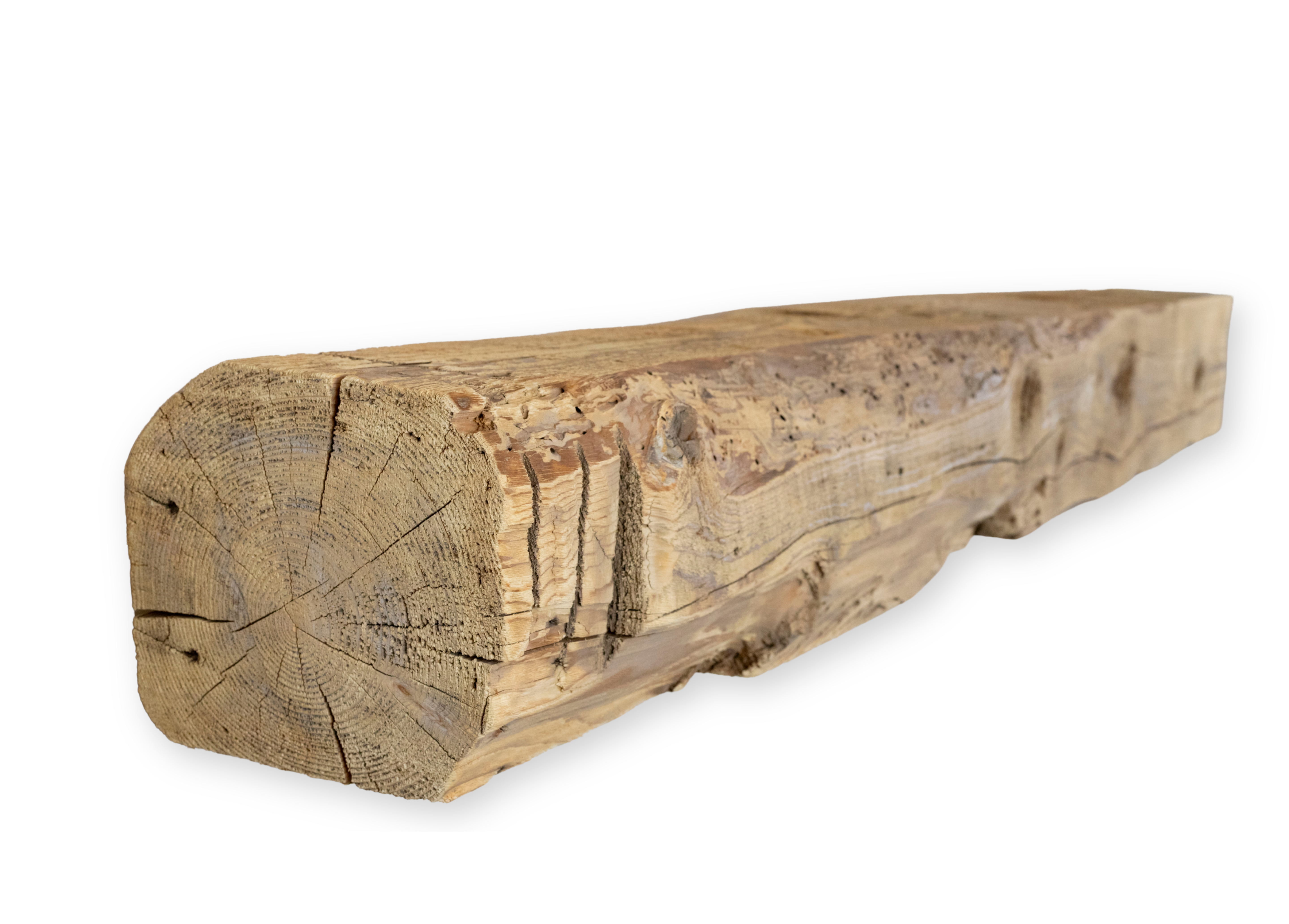 Reclaimed Barnwood Solid Mantel – 11” x 9.875” x 101.125” – SM147