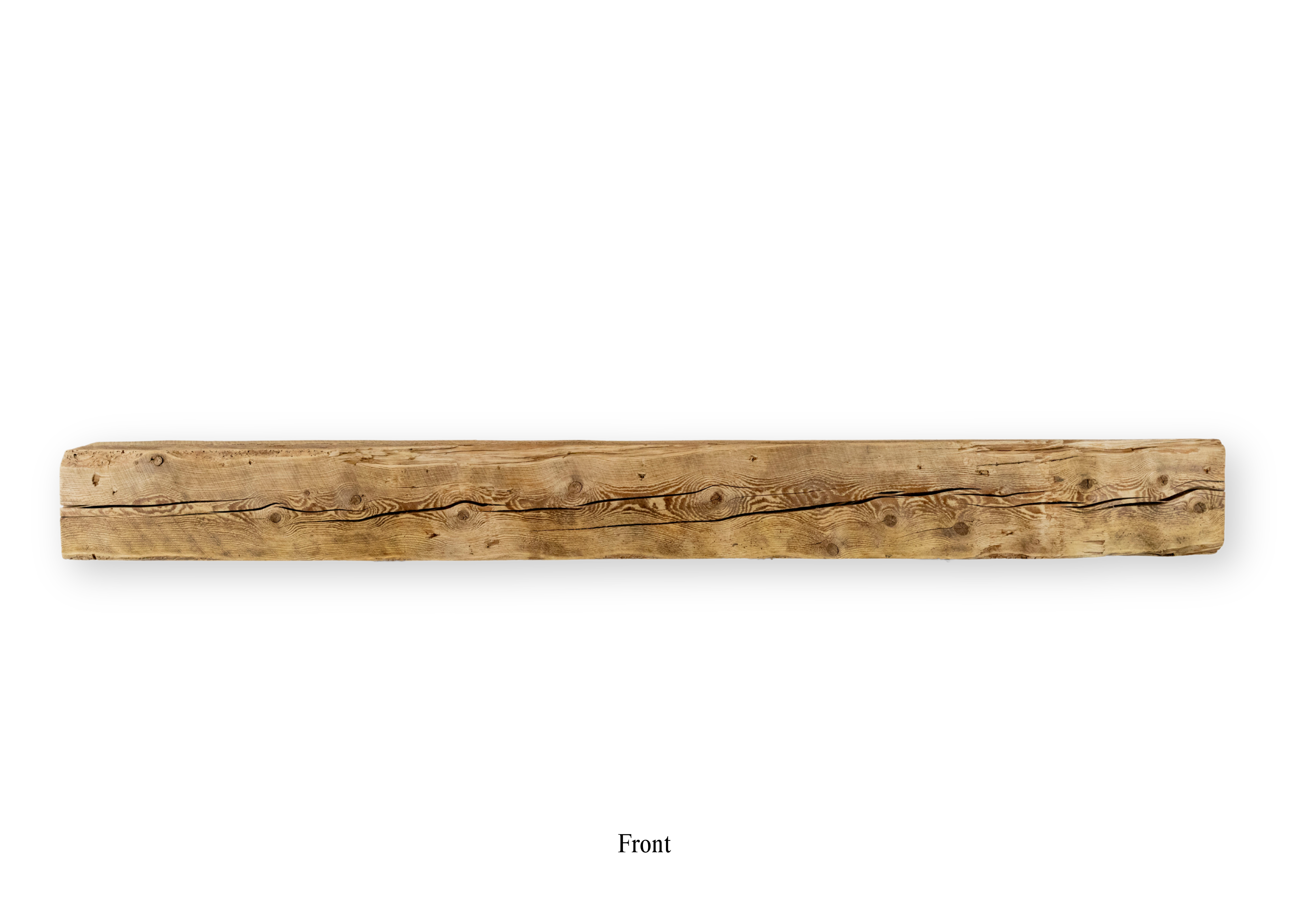 9.75" D x 9.75" H x 100" L Solid Mantel