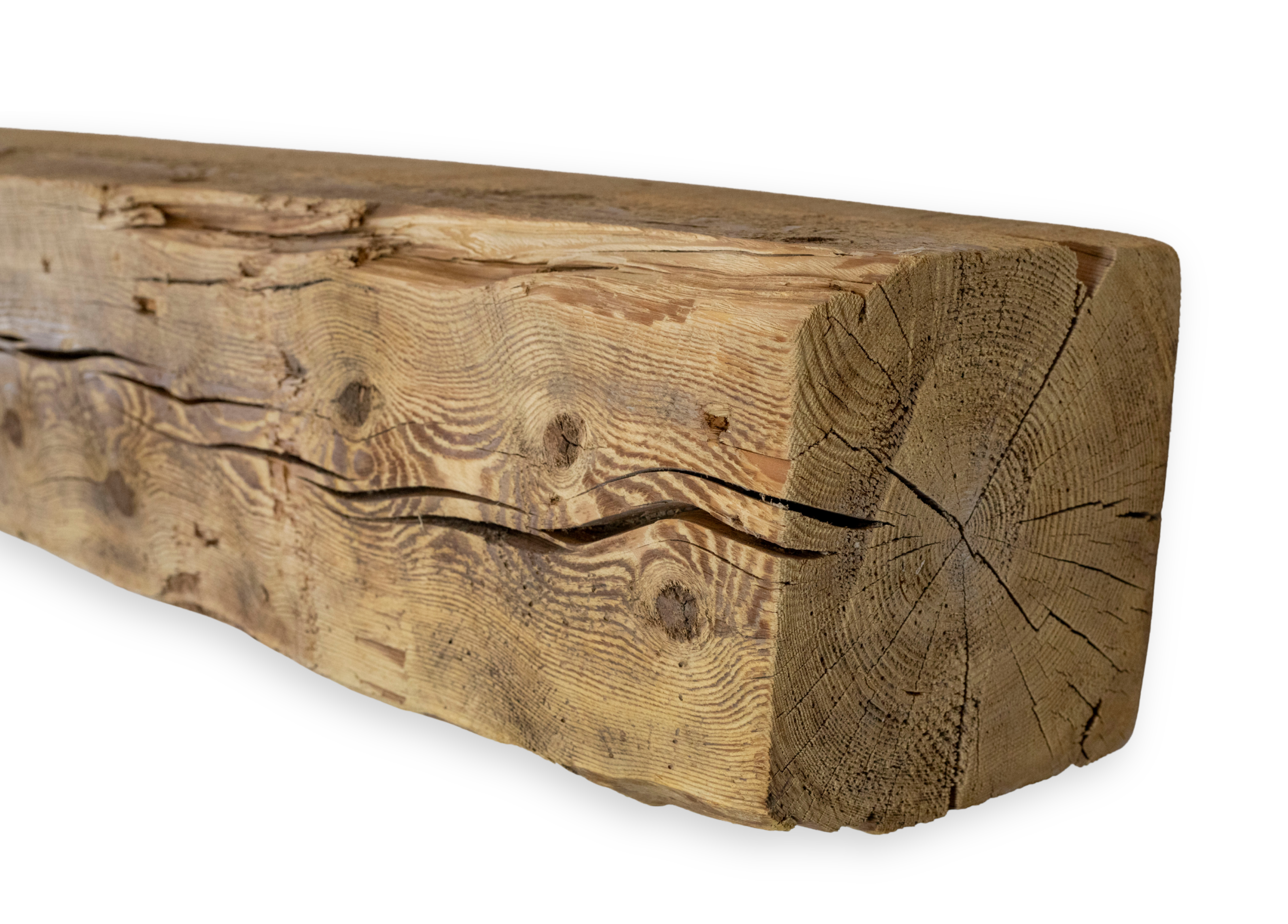 9.75" D x 9.75" H x 100" L Solid Mantel