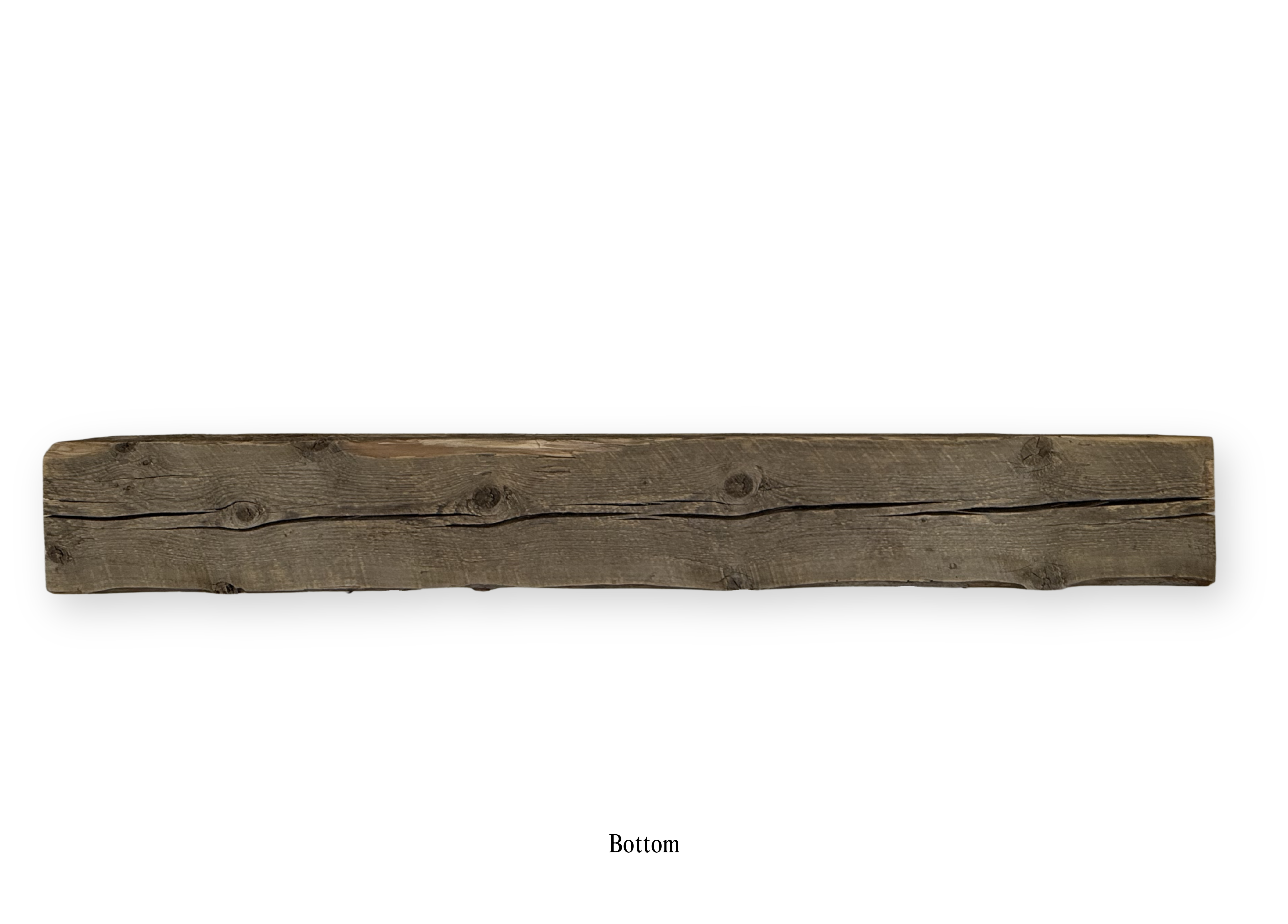 Reclaimed Barnwood Solid Mantel – 12” x 9.25” x 91.25” – SM153