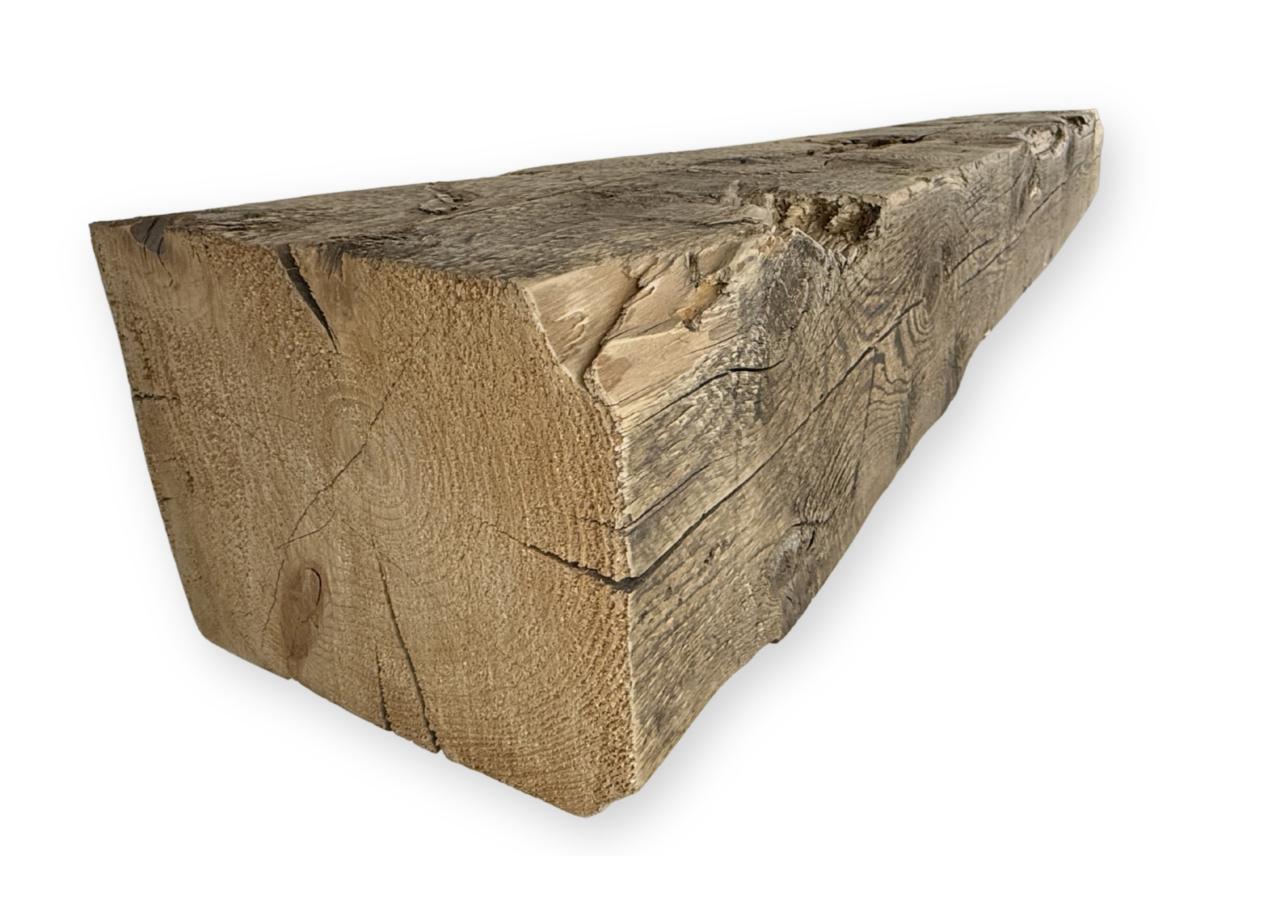 Reclaimed Barnwood Solid Mantel – 12” x 9.25” x 91.25” – SM153