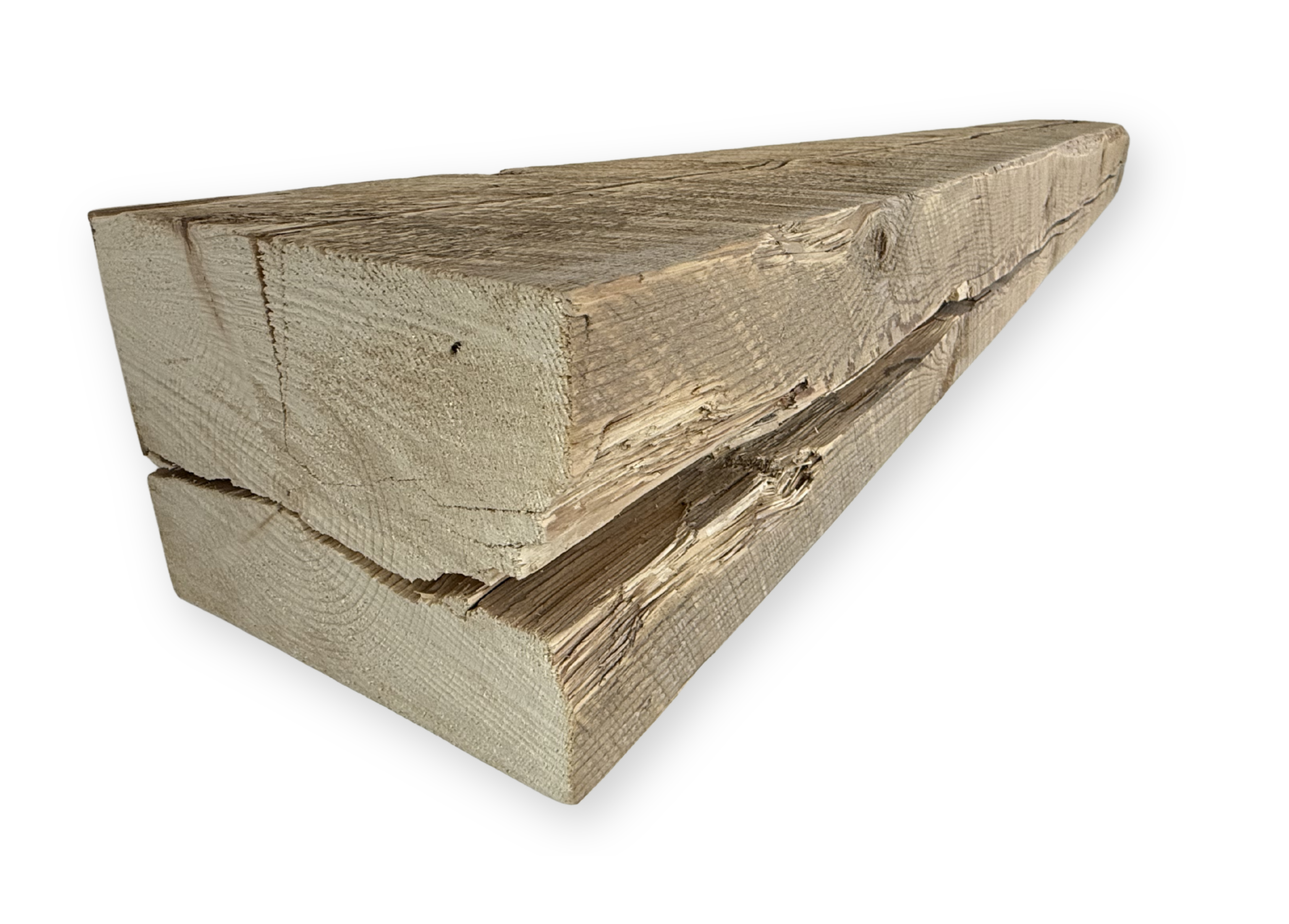 Reclaimed Barnwood Solid Mantel – 11” x 8” x 95.25” – SM154