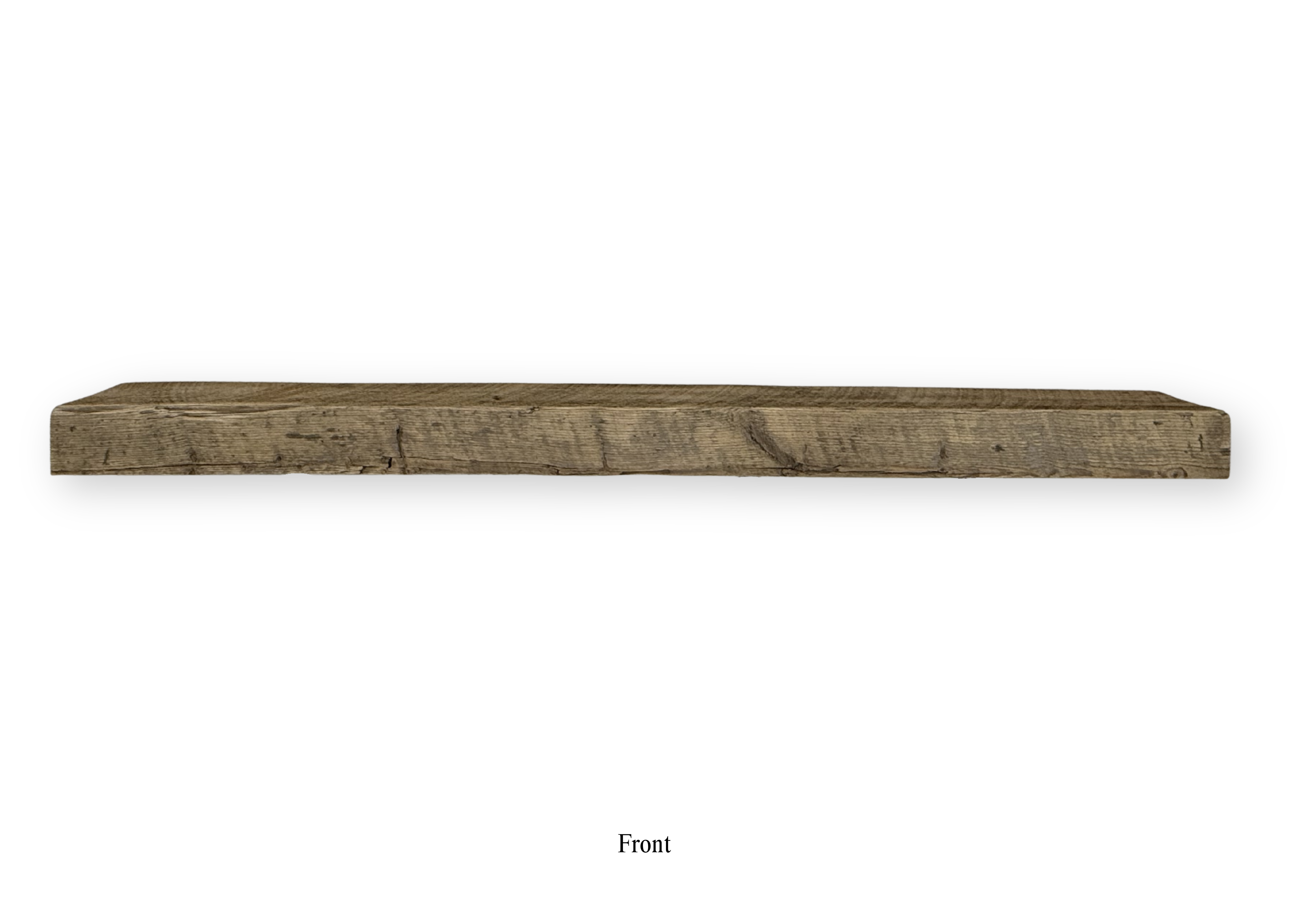 8.25"D x 4.25"H x 74"L Solid Mantel