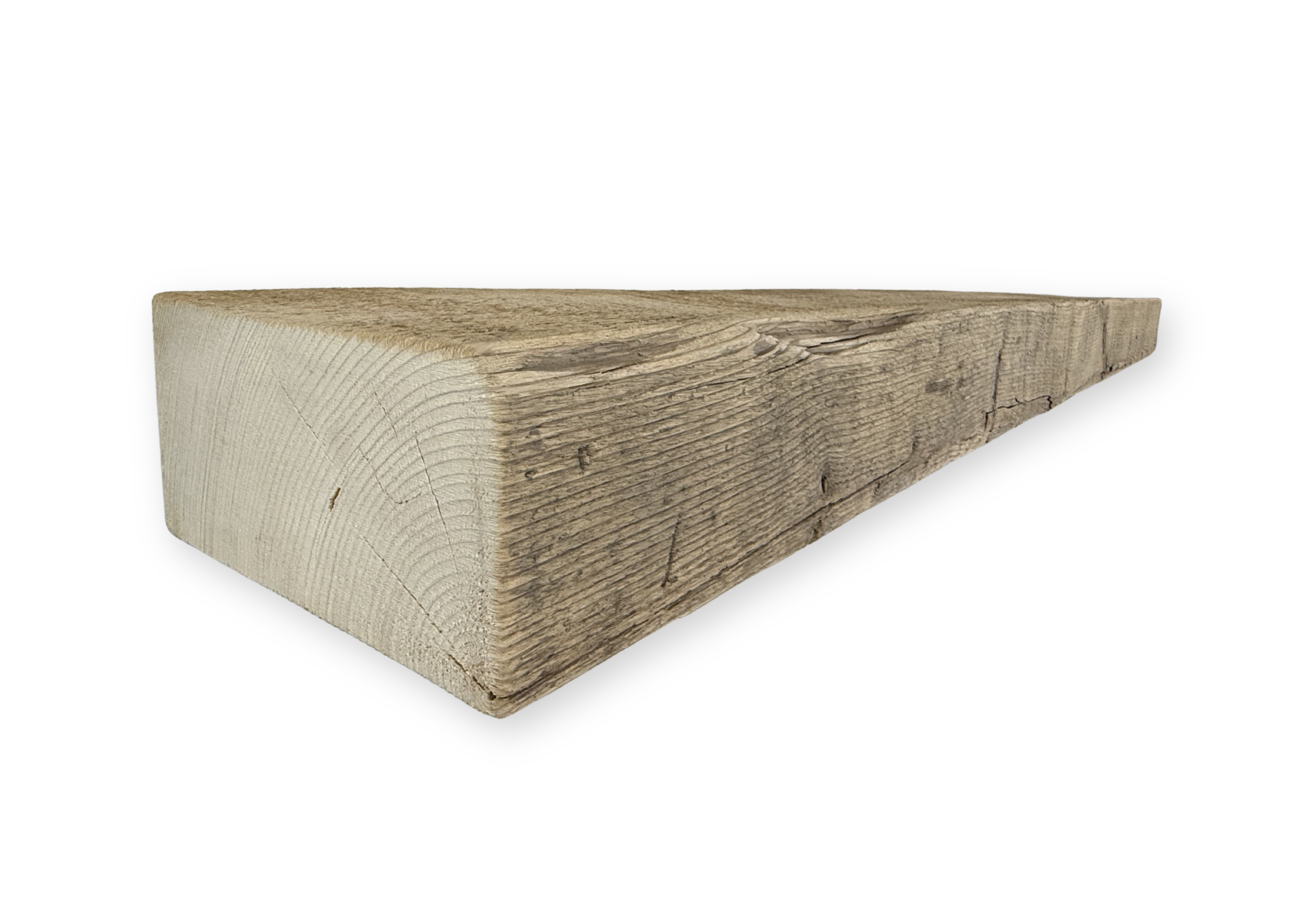 Reclaimed Barnwood Solid Mantel – 8.25” x 4.25” x 74” – SM158