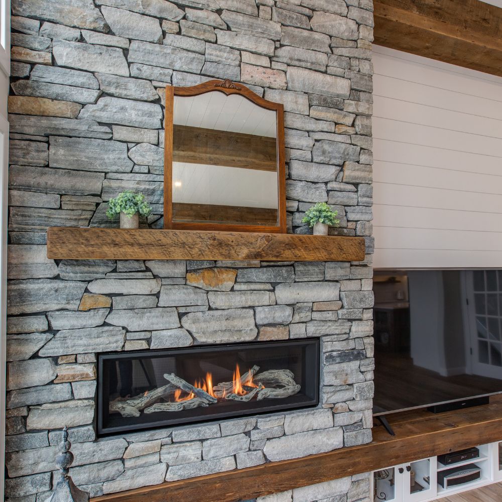 Solid Reclaimed Beam Mantels