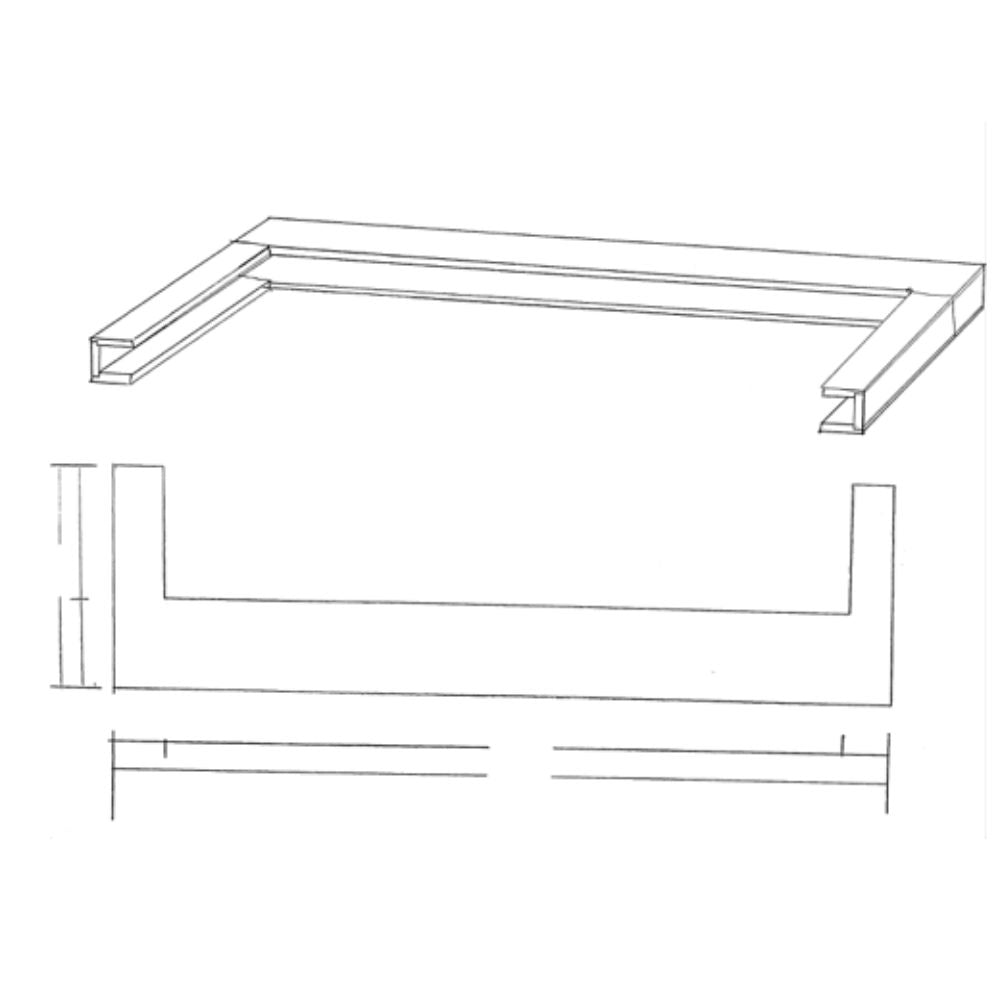Wrap-Around (U-Shaped Mantel)