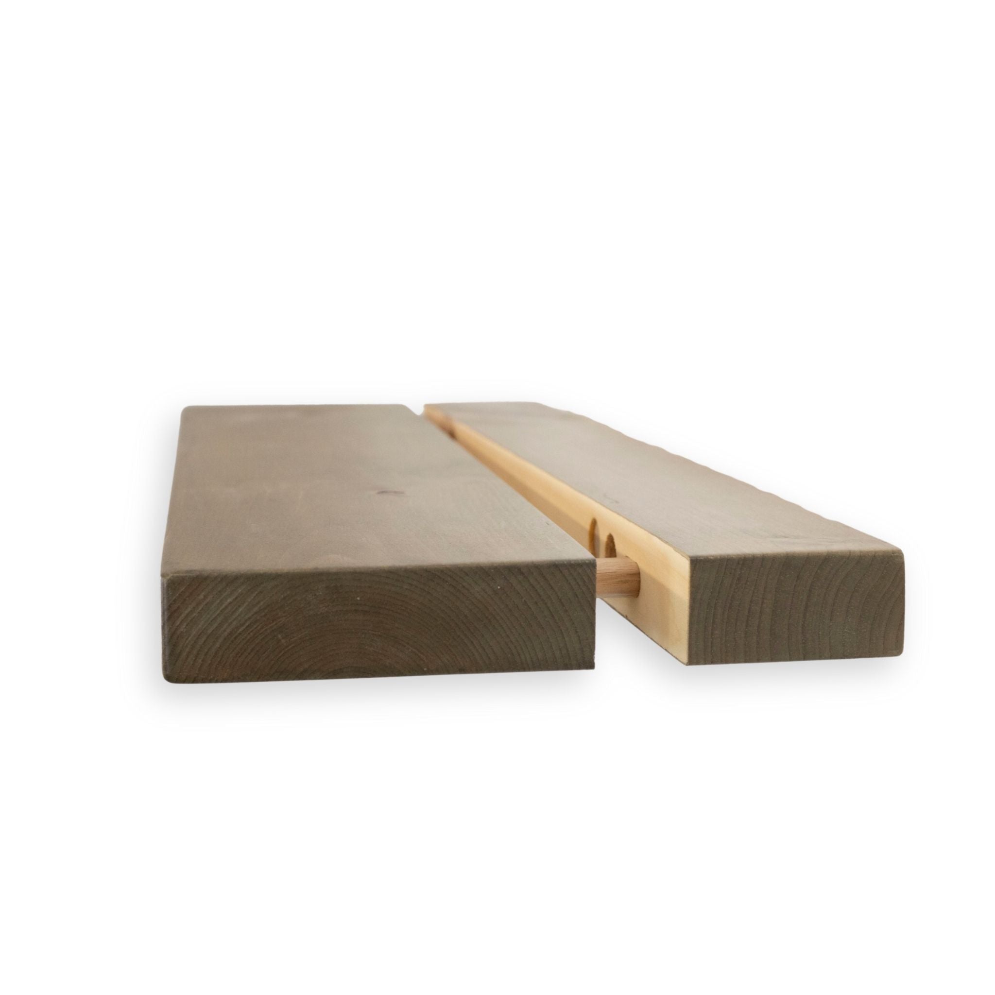 1 3/8" Finished Solid Floating Shelf – Modern