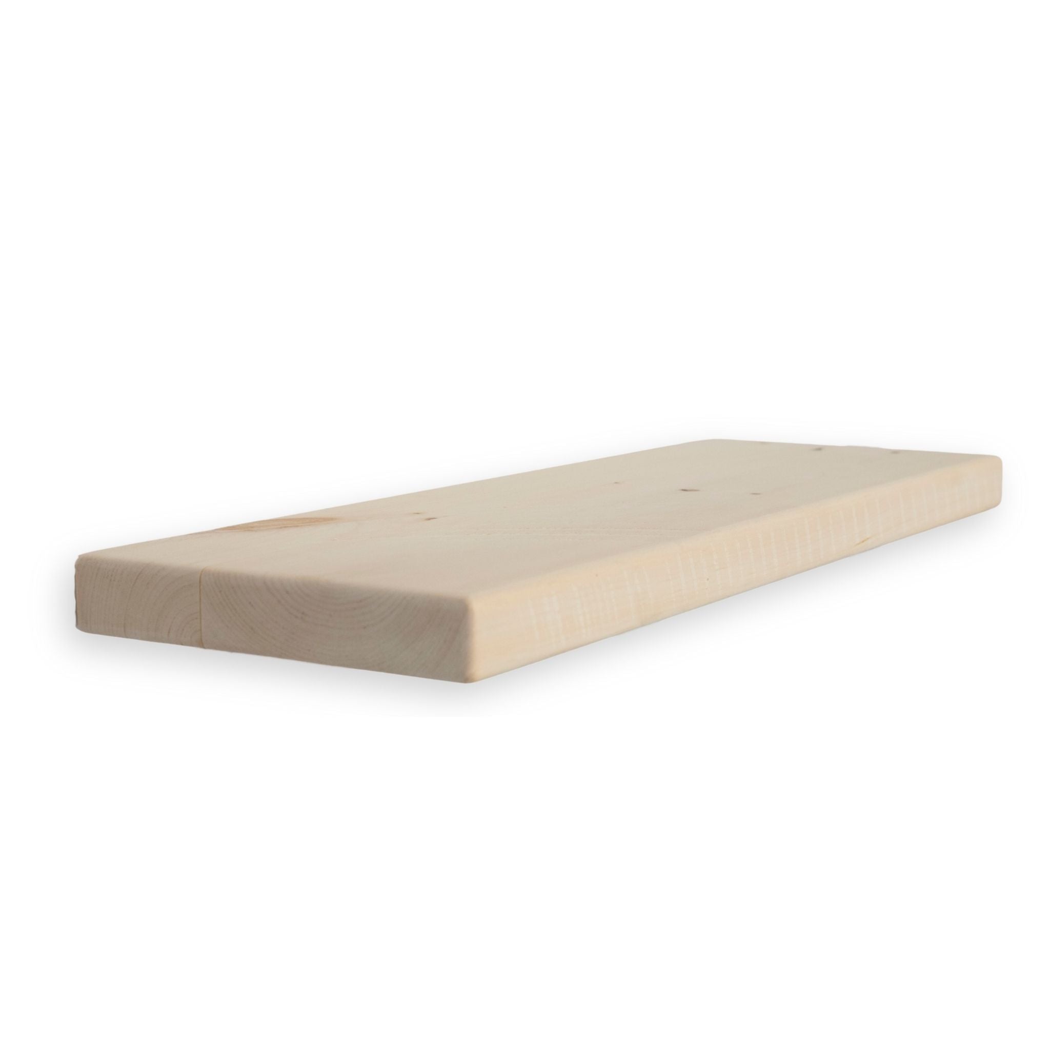 1 3/8" Raw Solid Floating Shelf – Classic