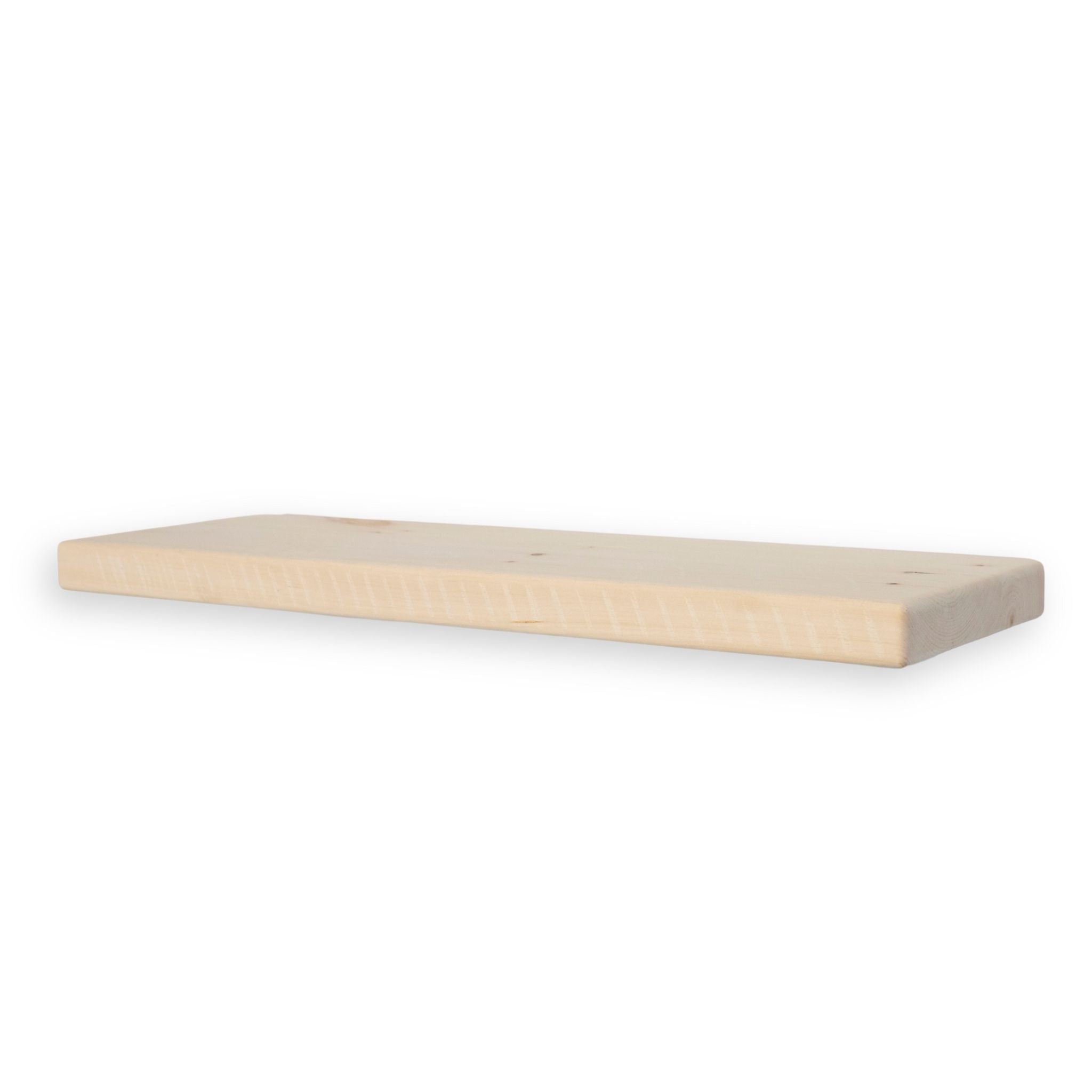 1 3/8" Raw Solid Floating Shelf – Classic