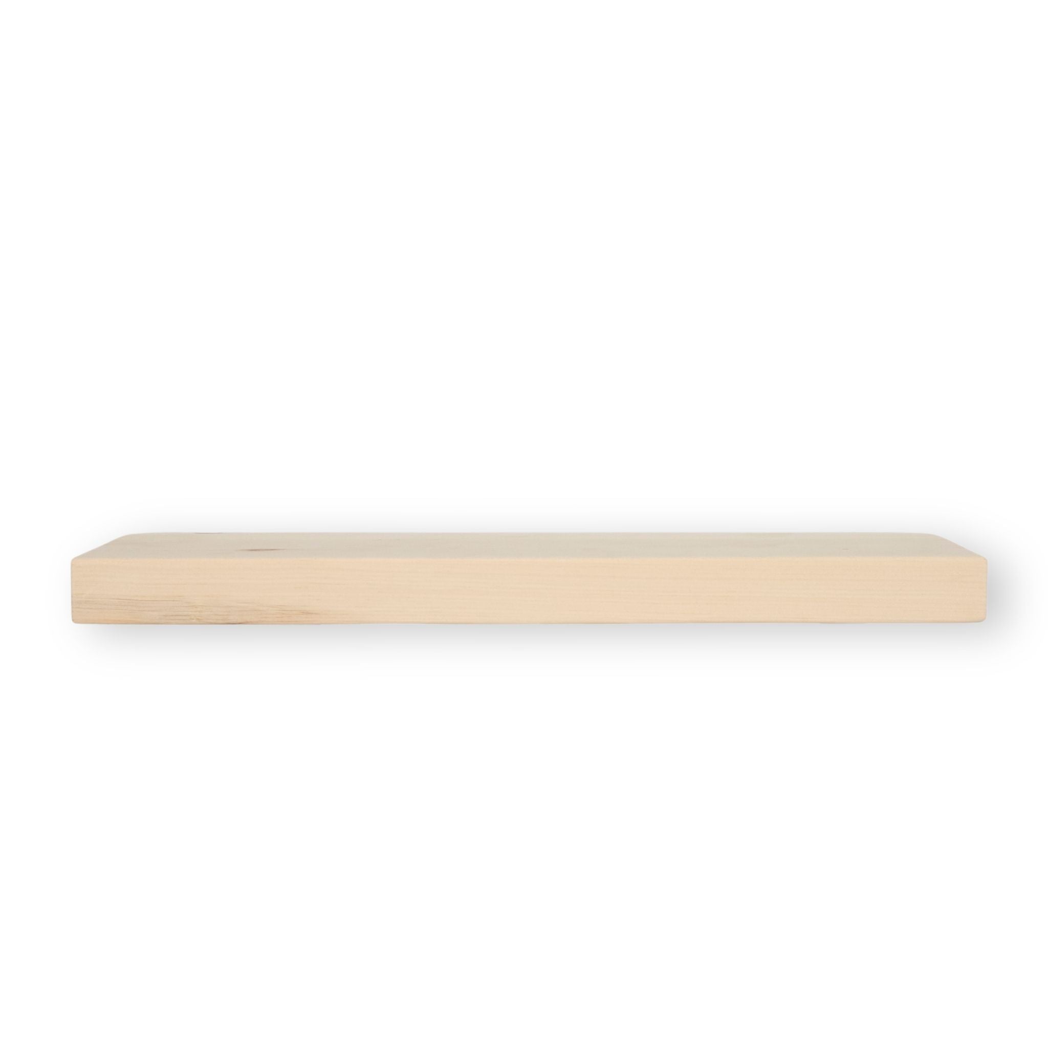 1 3/4" Raw Solid Floating Shelf – Modern
