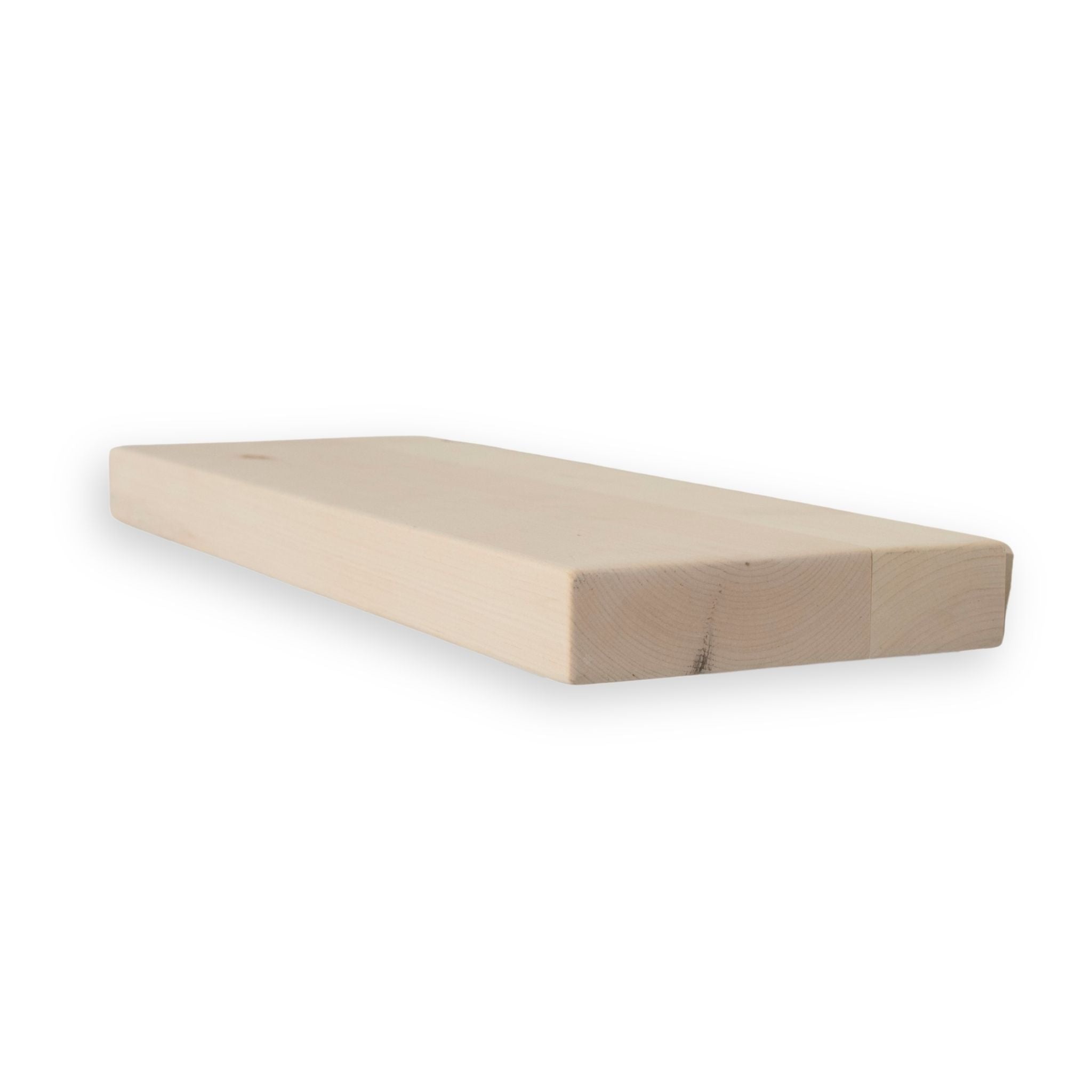 1 3/4" Raw Solid Floating Shelf – Modern