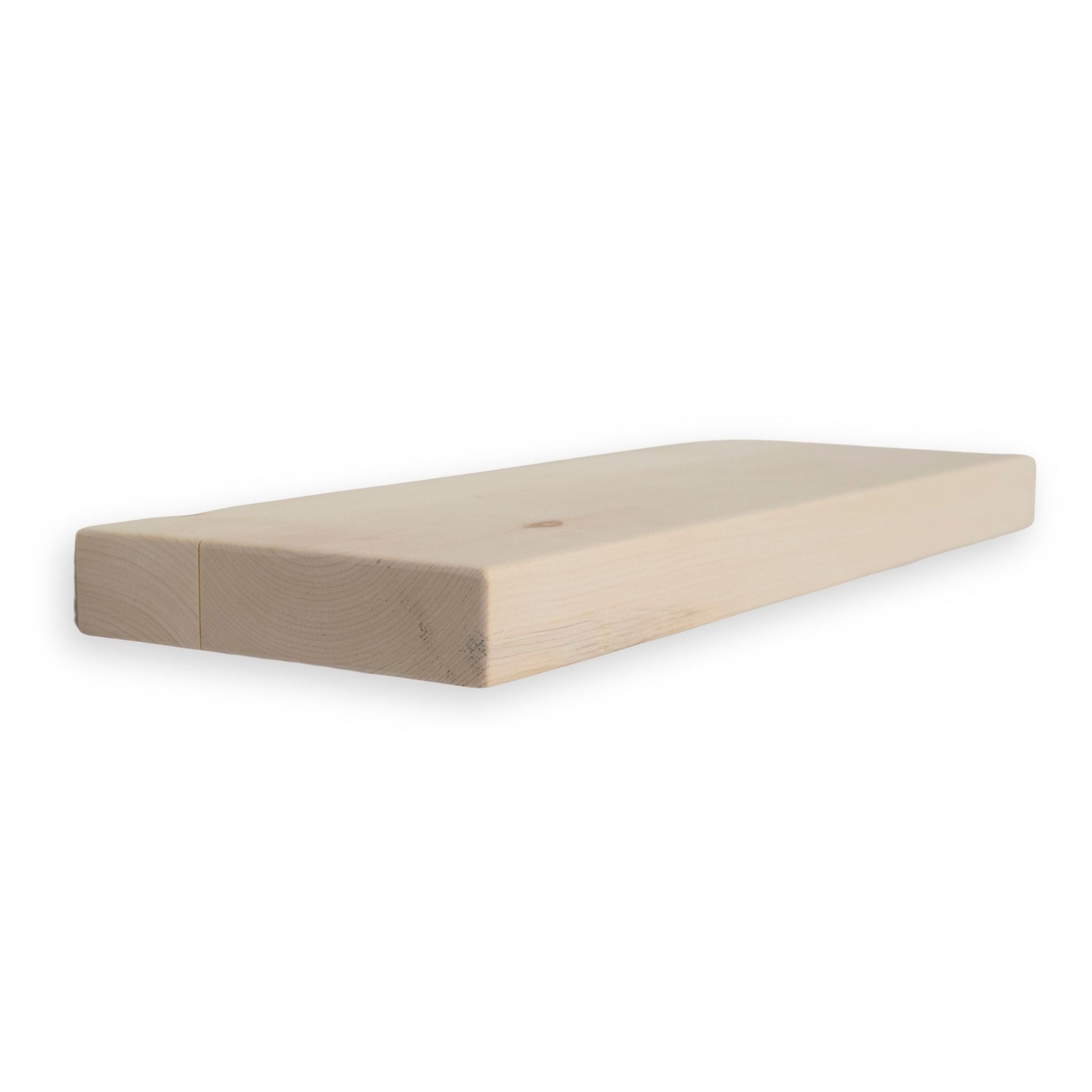 1 3/4" Raw Solid Floating Shelf – Modern