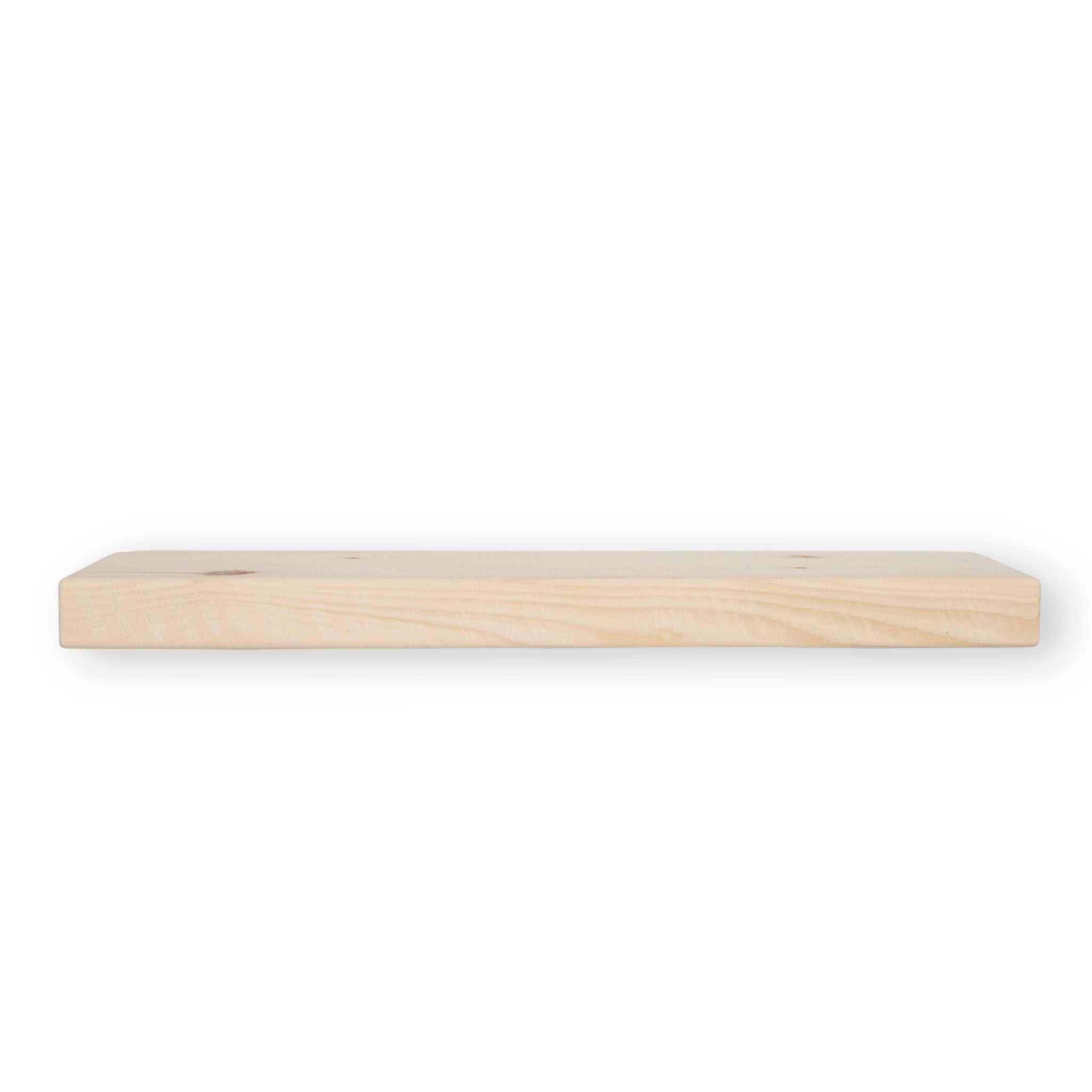 1 3/4" Raw Solid Floating Shelf – Classic