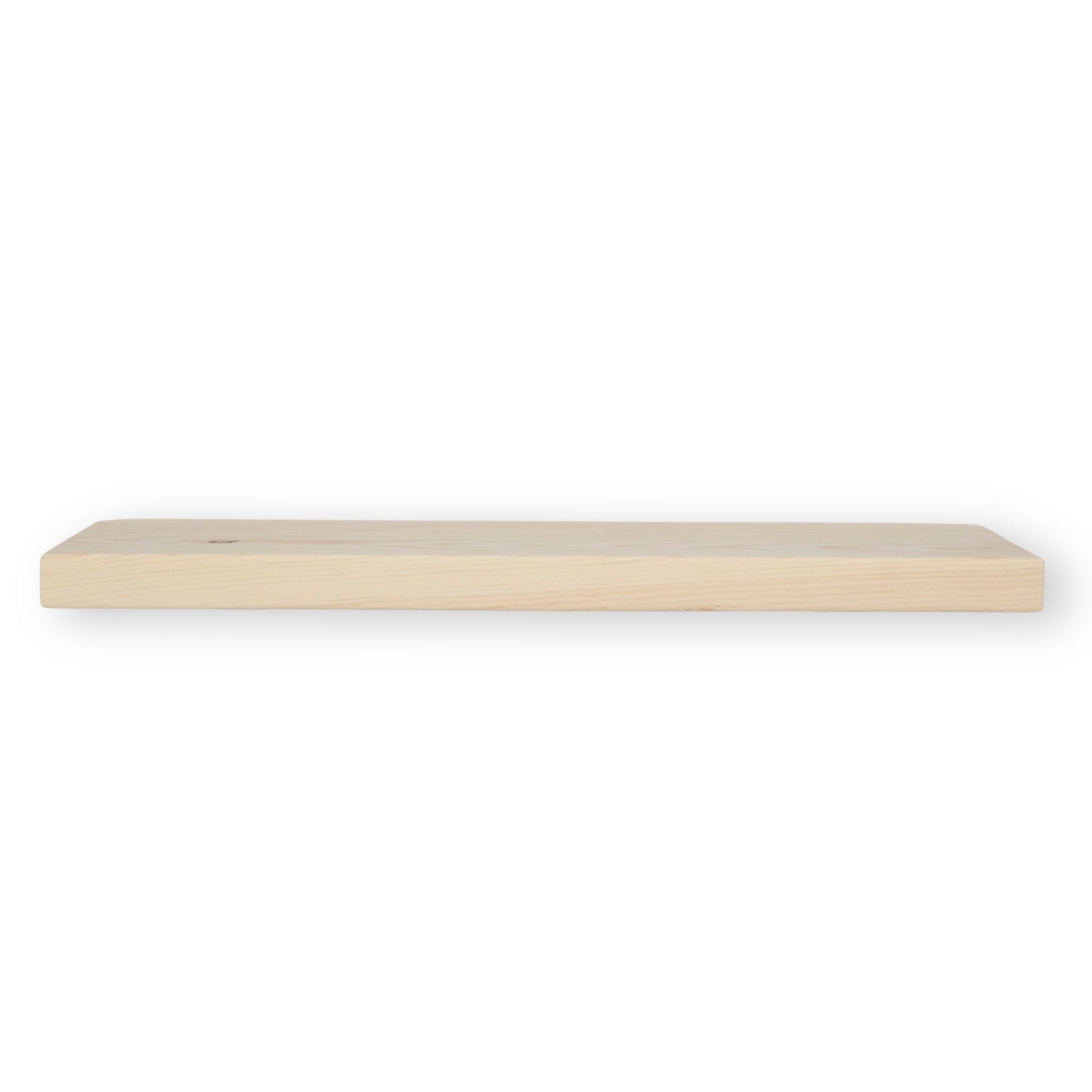 1 3/8" Raw Solid Floating Shelf – Modern