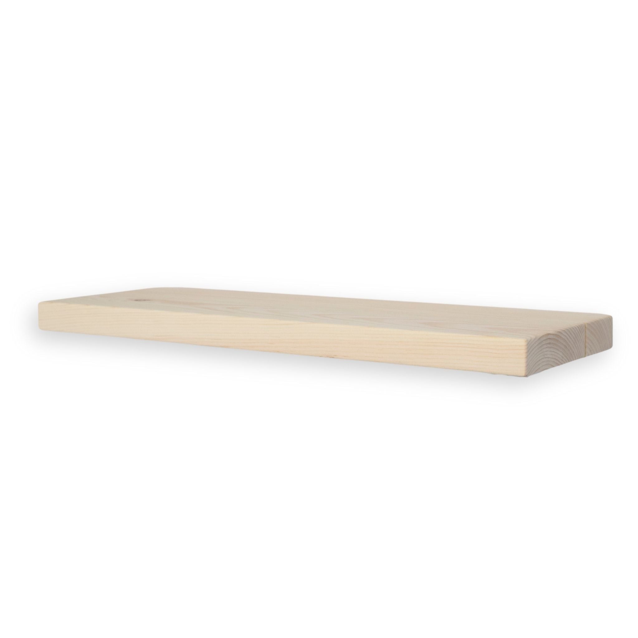 1 3/8" Raw Solid Floating Shelf – Modern