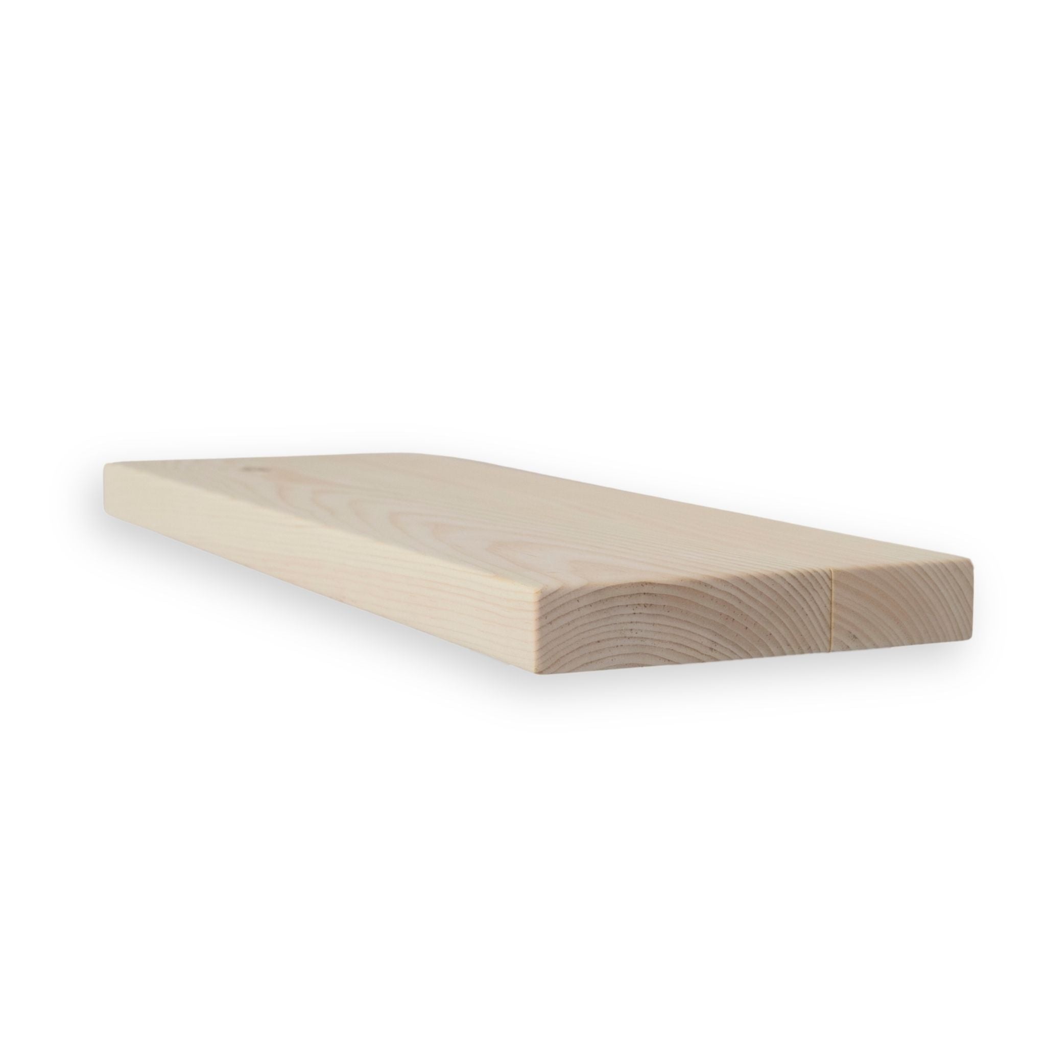1 3/8" Raw Solid Floating Shelf – Modern