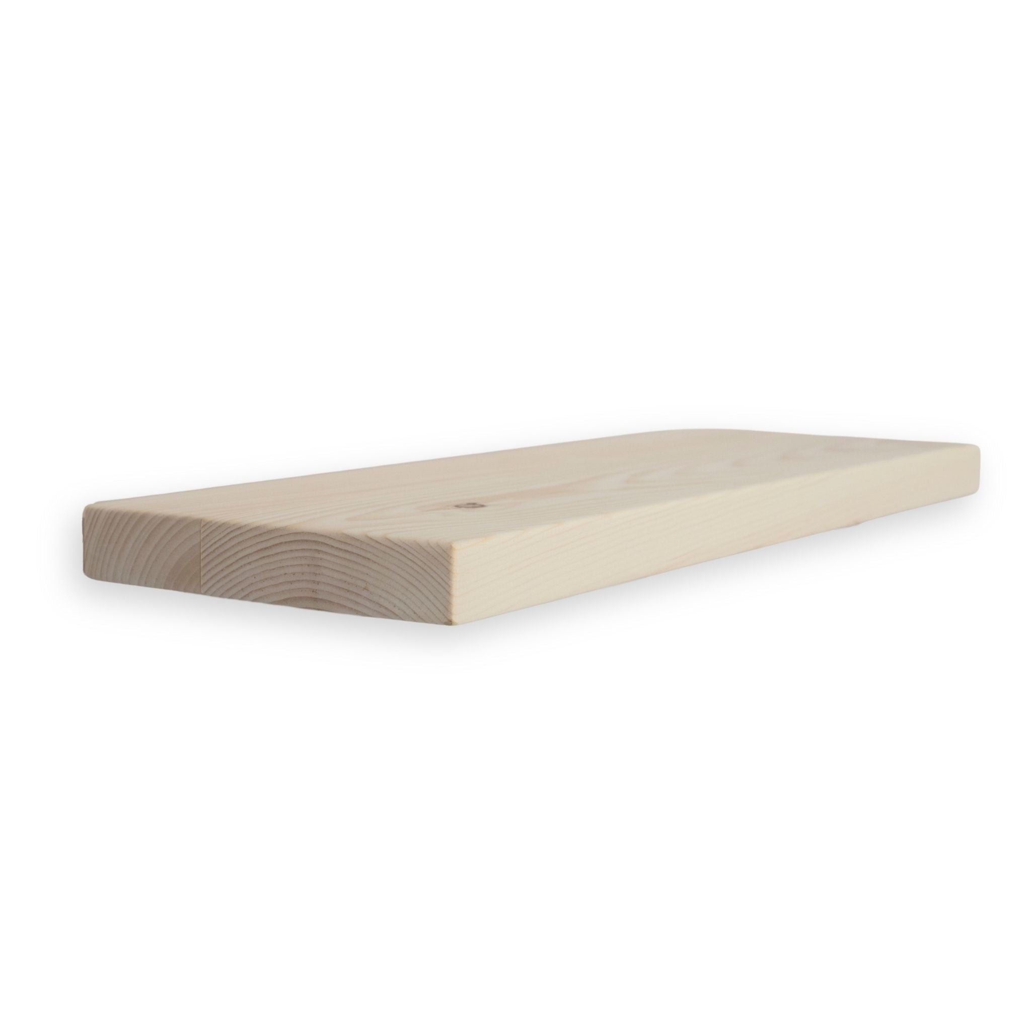 1 3/8" Raw Solid Floating Shelf – Modern