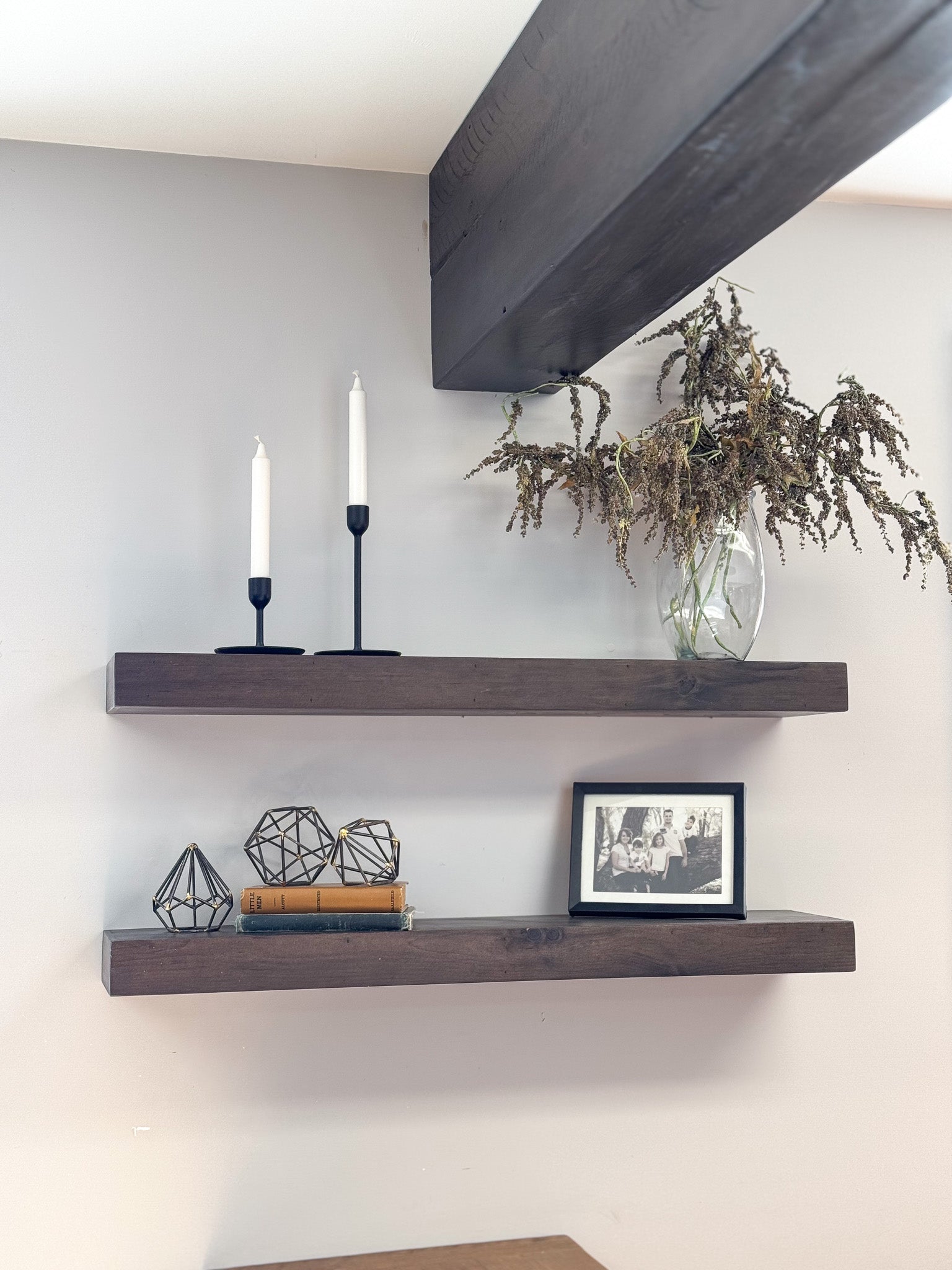 1 3/4" Modern Finished Floating Shelf Kit