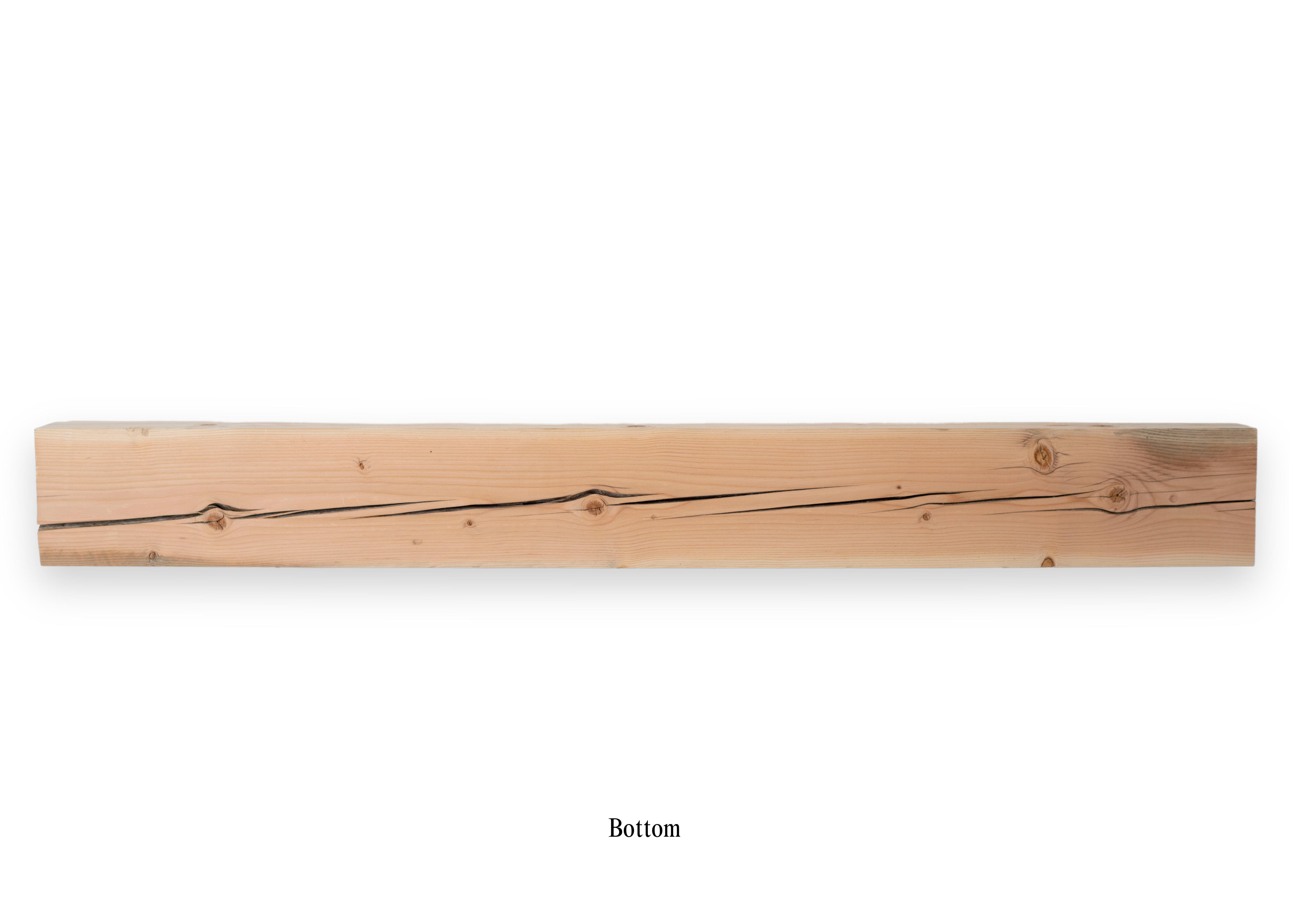 9" x 5.25" x 80.5" Solid Mantel