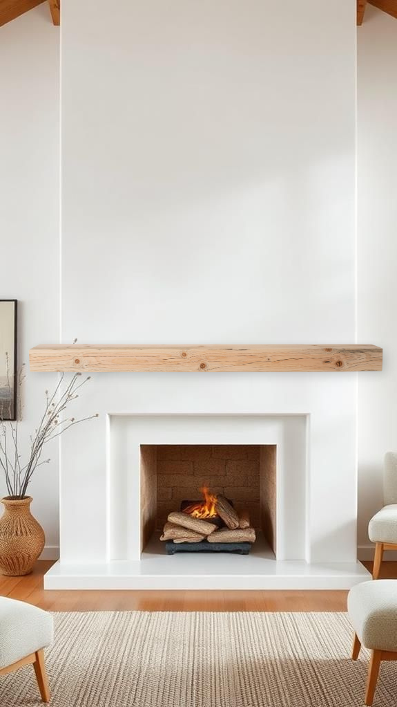 9" x 5.25" x 80.5" Solid Mantel