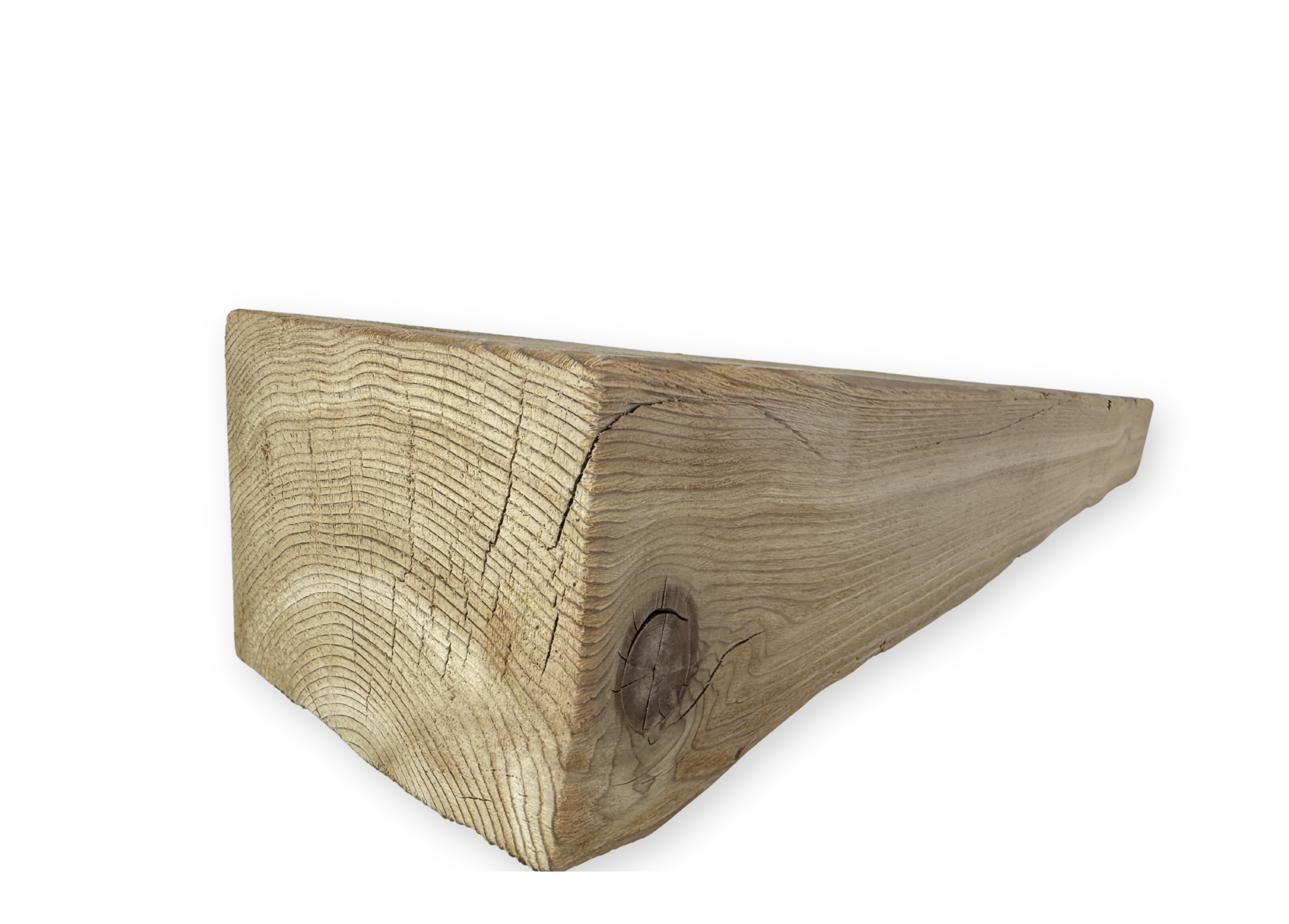 Reclaimed Solid Wood Mantel - 8” x 6.125” x 69.75” - SM115