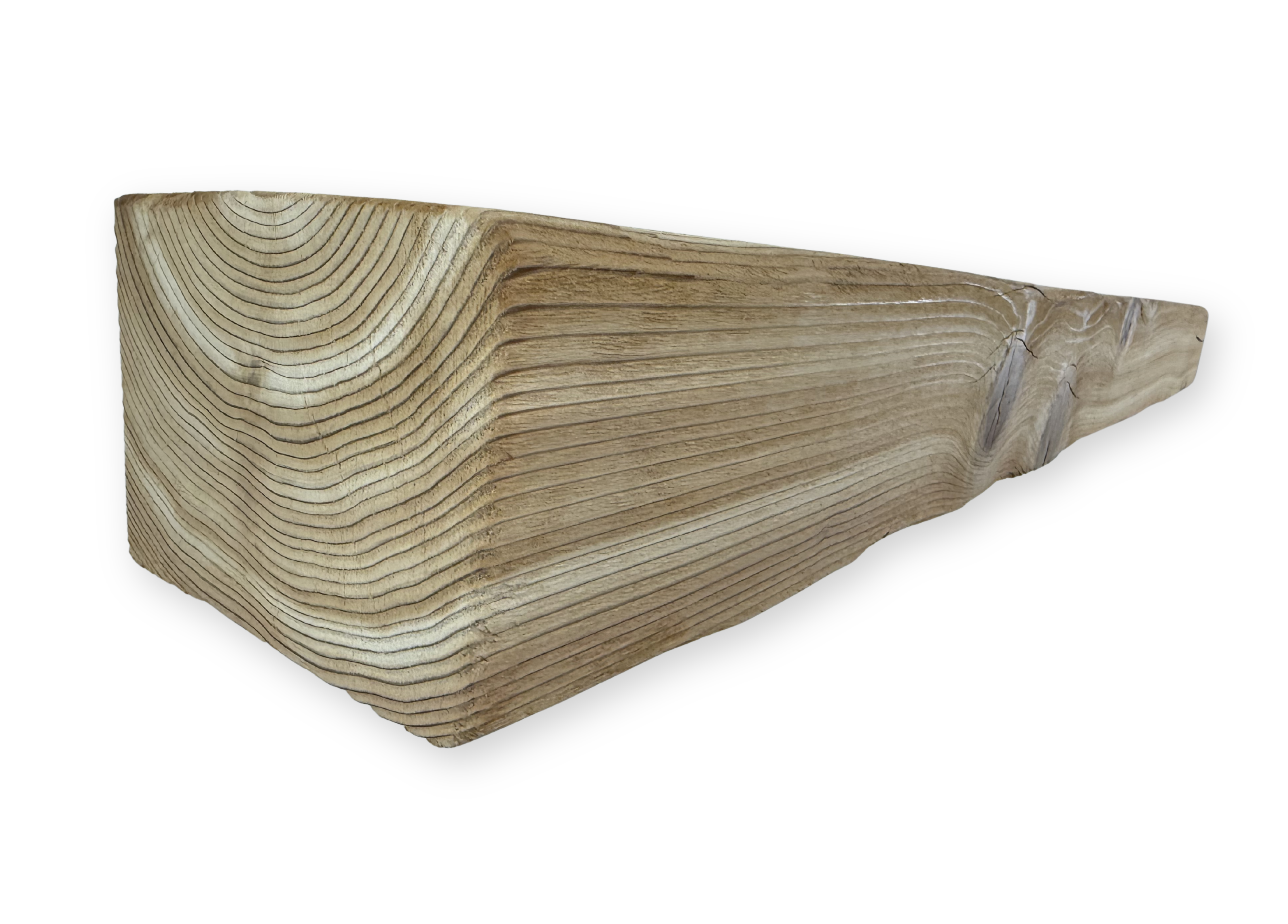 Reclaimed Solid Wood Mantel - 7.75” x 5.75” x 68” - SM116